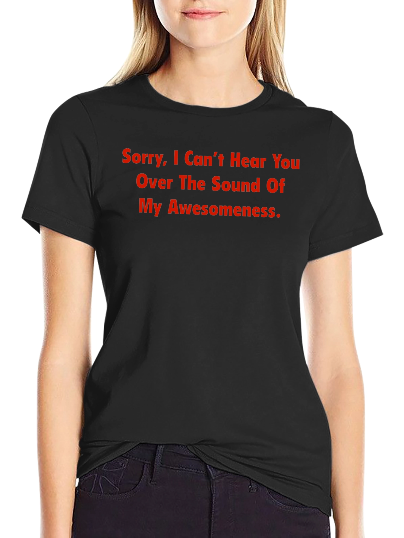 Funny Awesome Statement Black T-Shirt