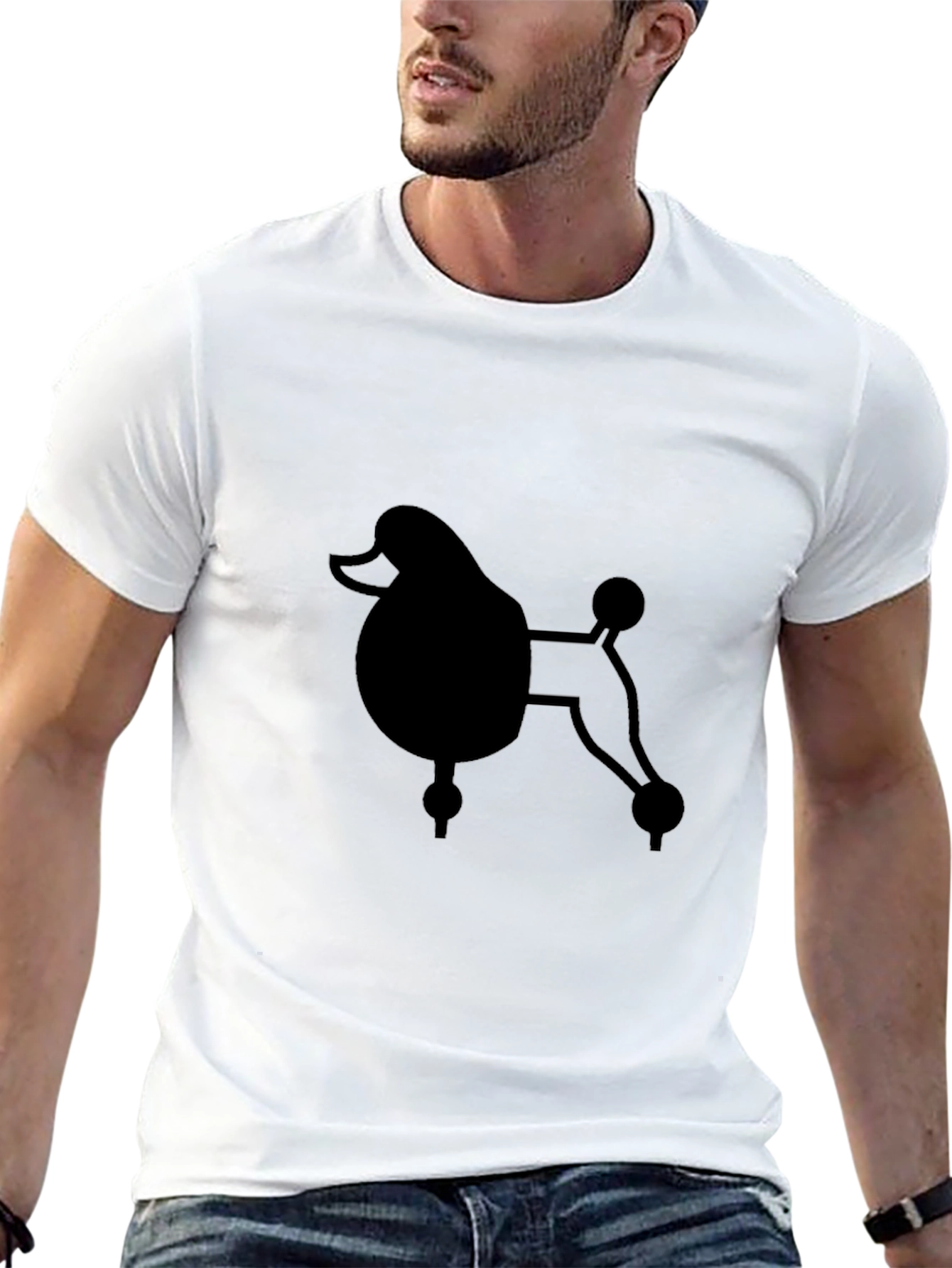 Poodle Graphic T-Shirt – Minimalist Dog Lover Tee