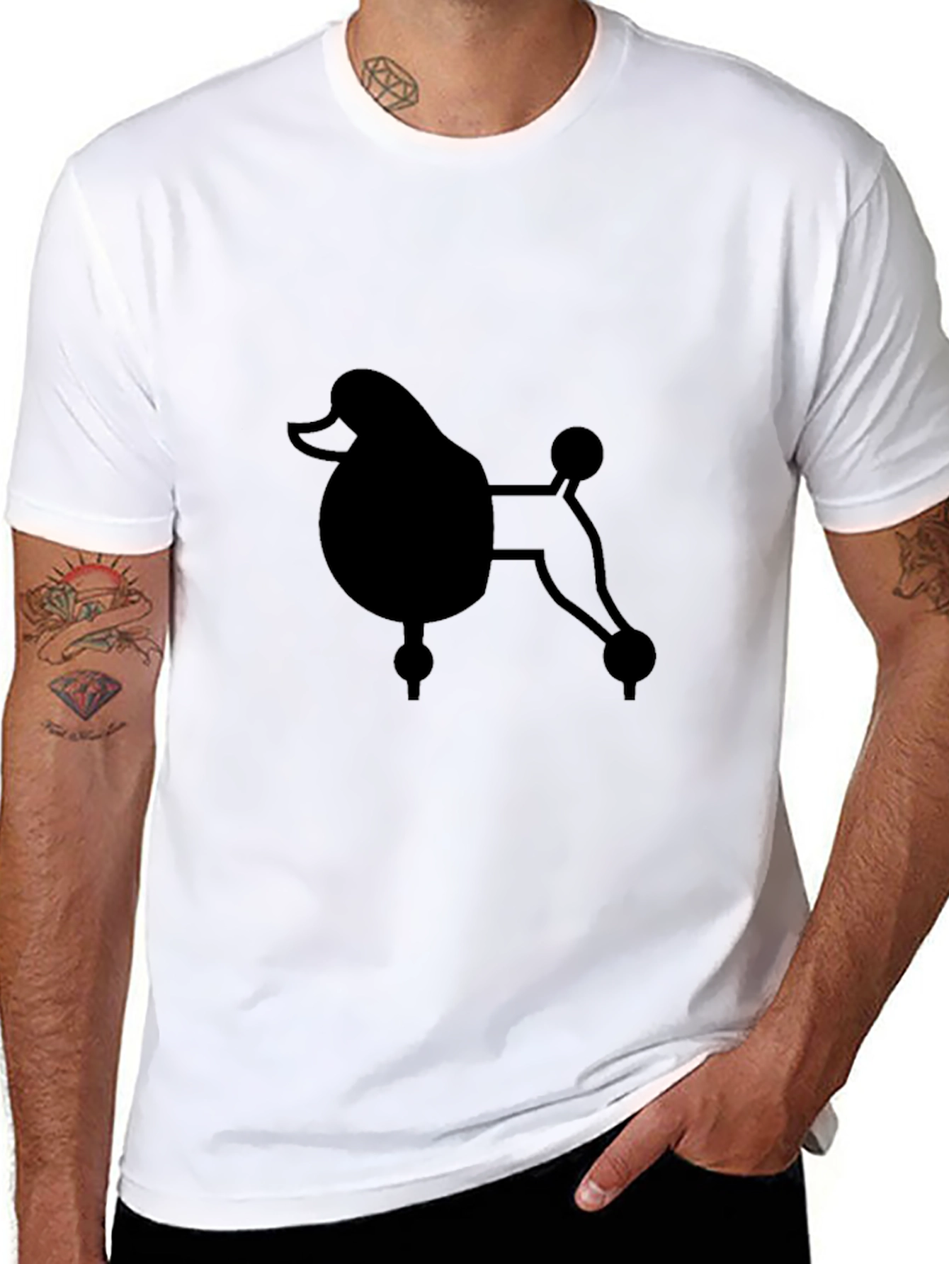 Poodle Graphic T-Shirt – Minimalist Dog Lover Tee