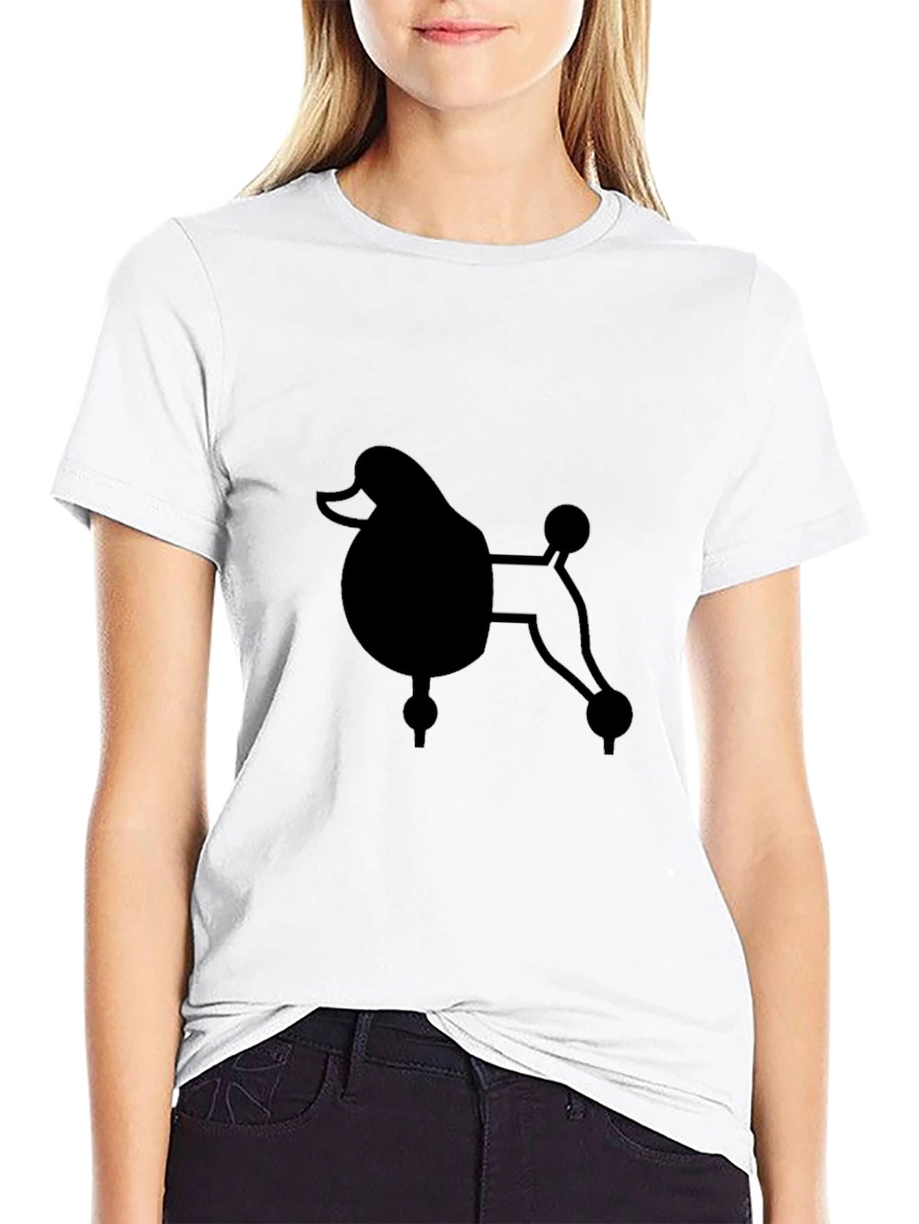 Poodle Graphic T-Shirt – Minimalist Dog Lover Tee