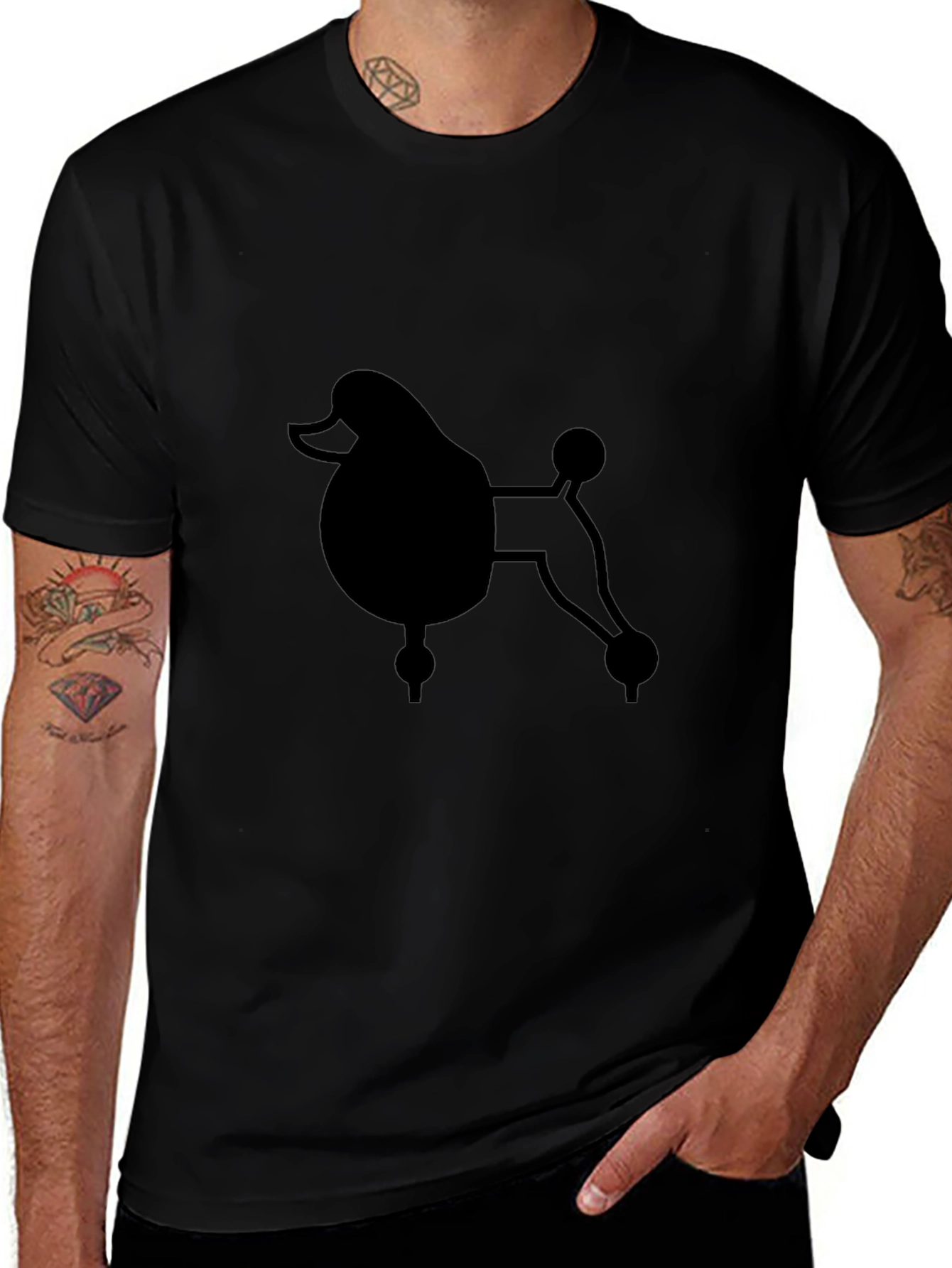 Poodle Graphic T-Shirt – Minimalist Dog Lover Tee