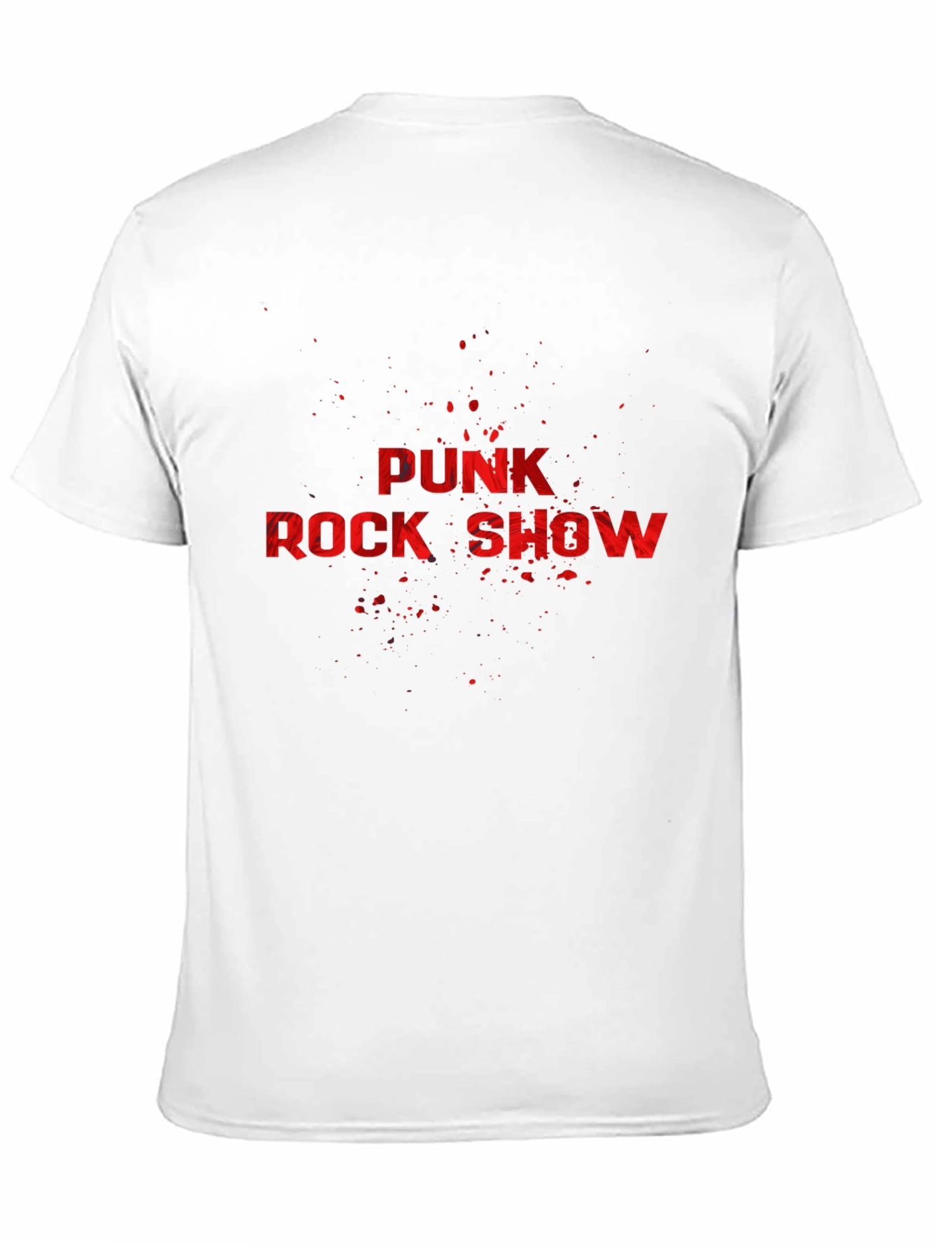 Punk Rock Show Graphic T-Shirt - Bold Red Print