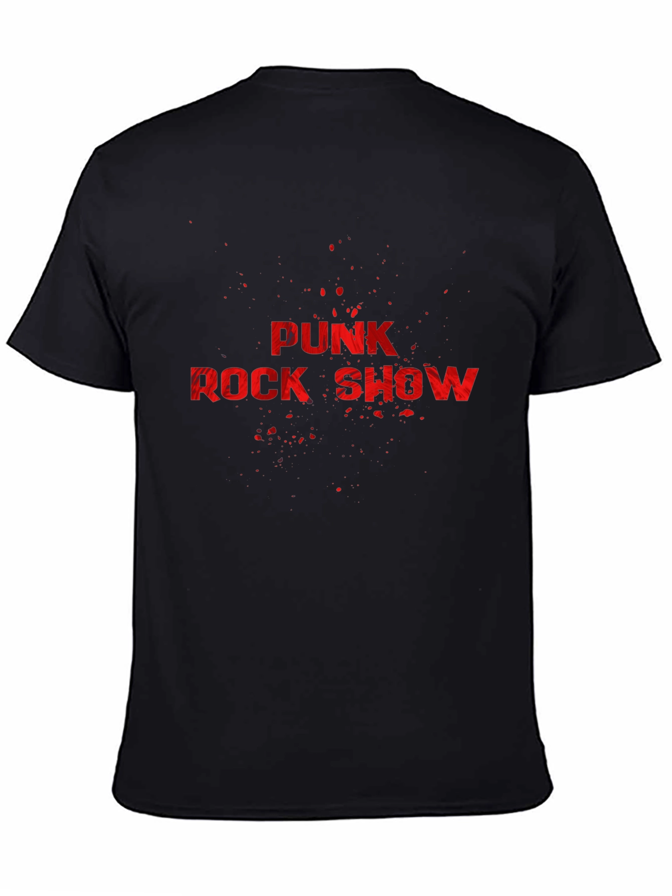 Punk Rock Show Graphic T-Shirt - Bold Red Print