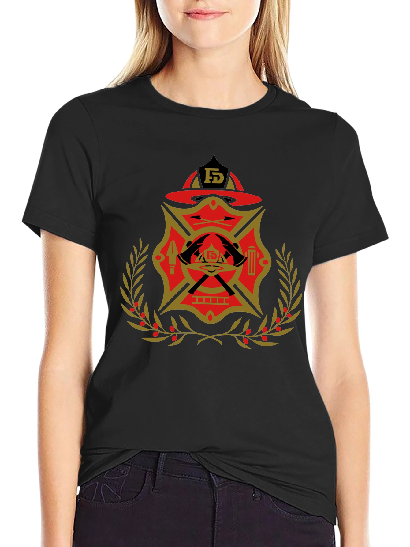 Firefighter Emblem Graphic Tee