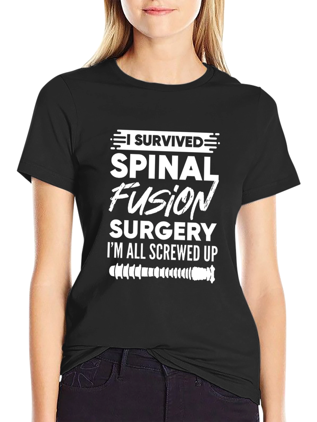 Spinal Fusion Surgery Survivor Graphic Tee