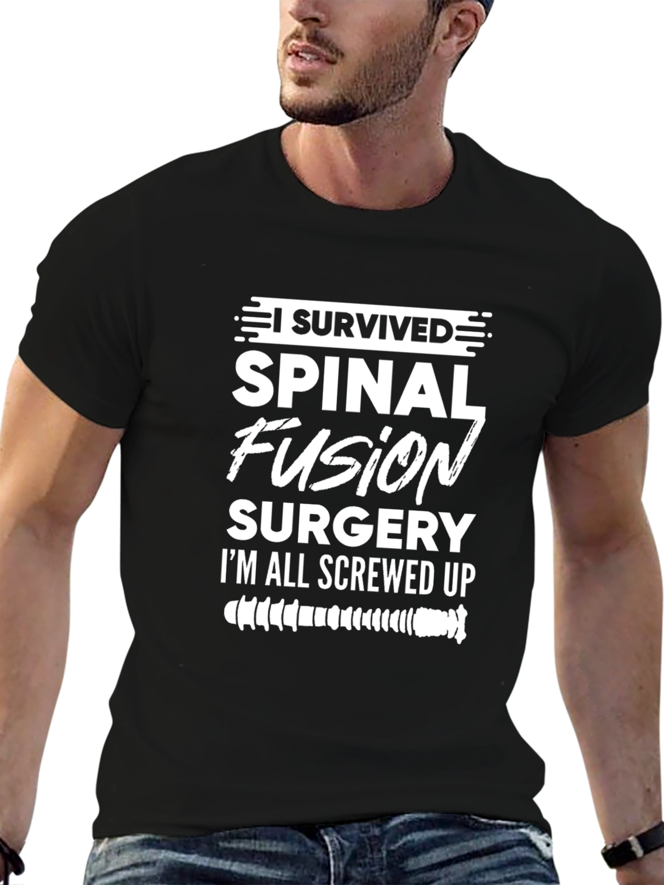 Spinal Fusion Surgery Survivor Graphic Tee