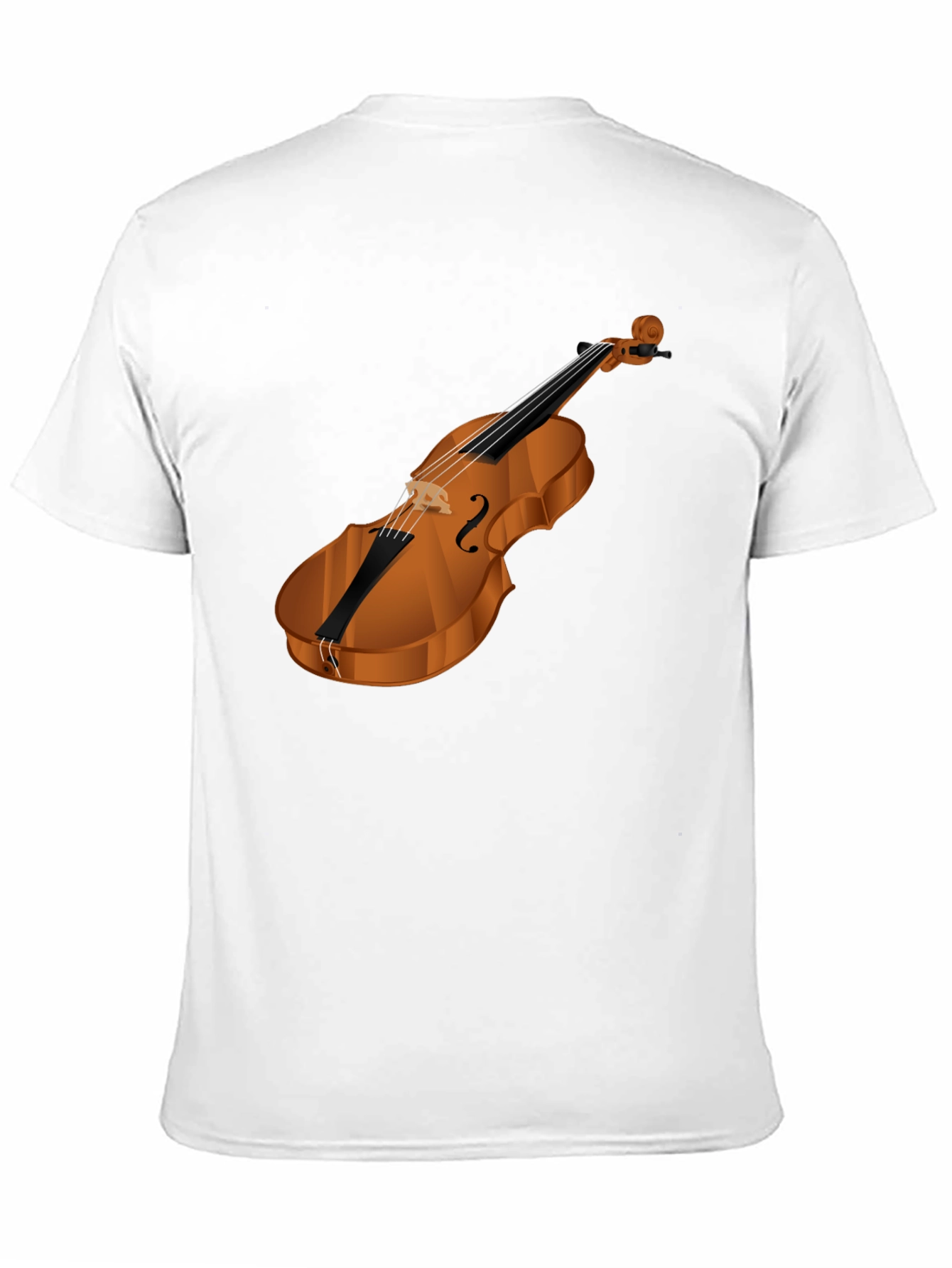 Violin Graphic Black T-Shirt