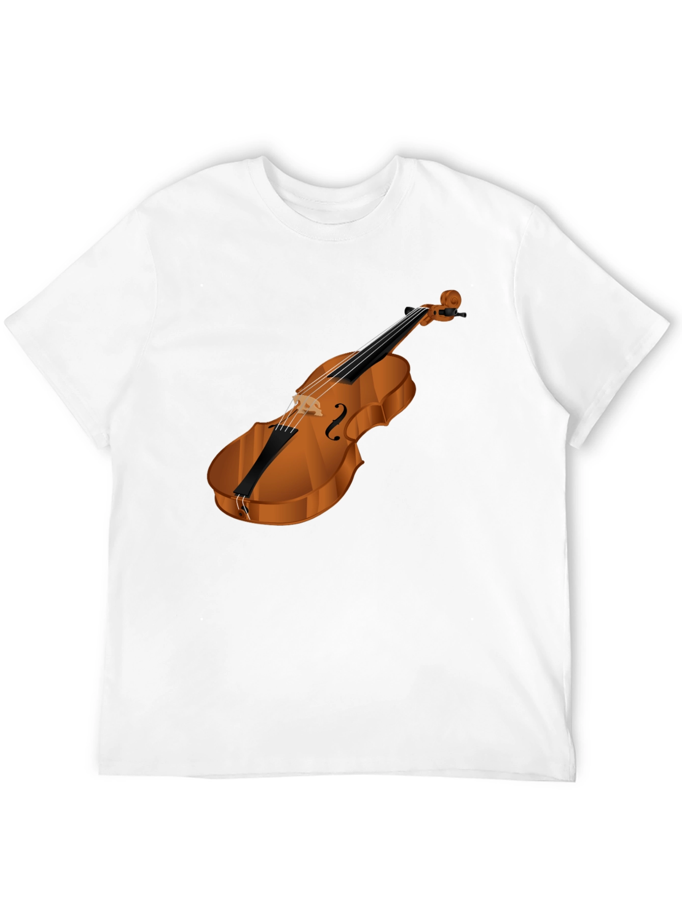 Violin Graphic Black T-Shirt