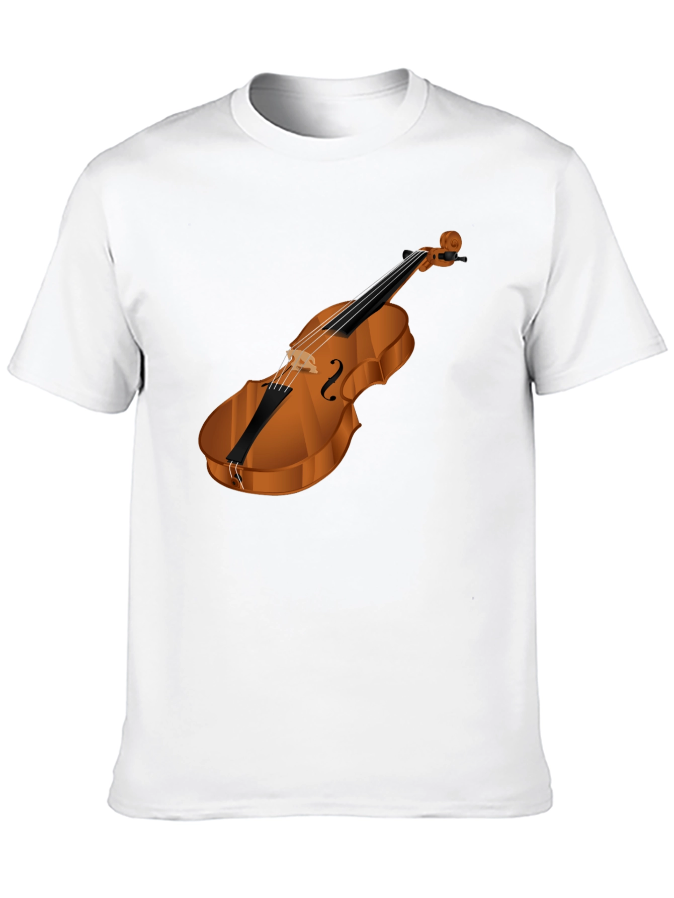 Violin Graphic Black T-Shirt