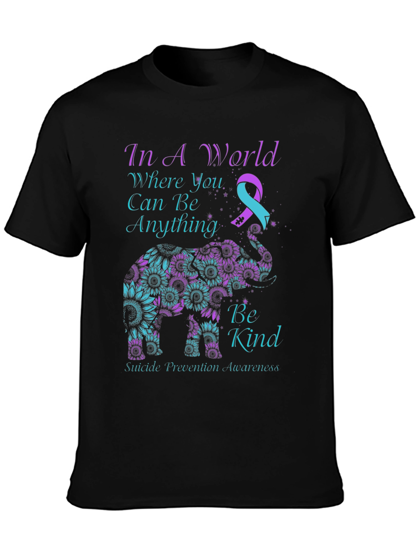 Be Kind Suicide Awareness Elephant T-Shirt