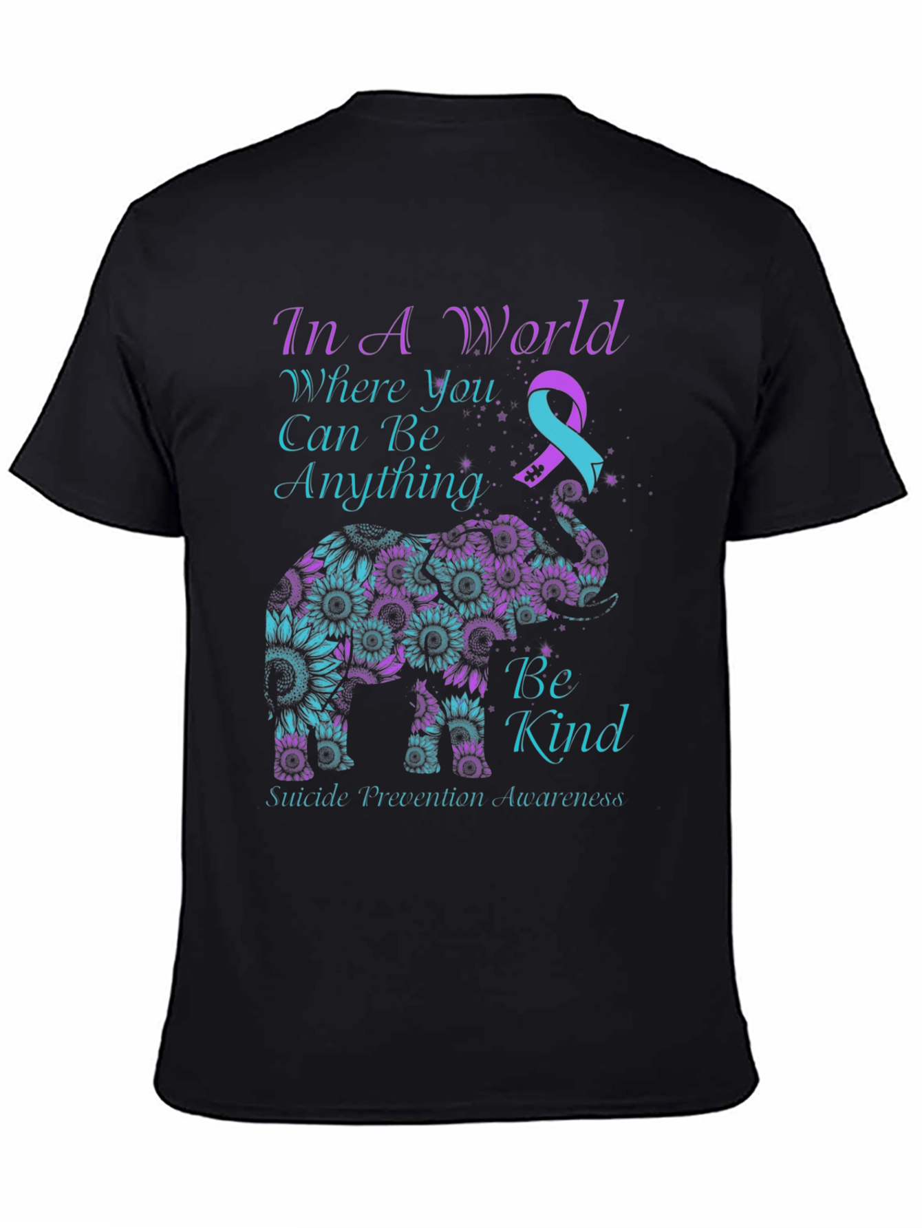 Be Kind Suicide Awareness Elephant T-Shirt