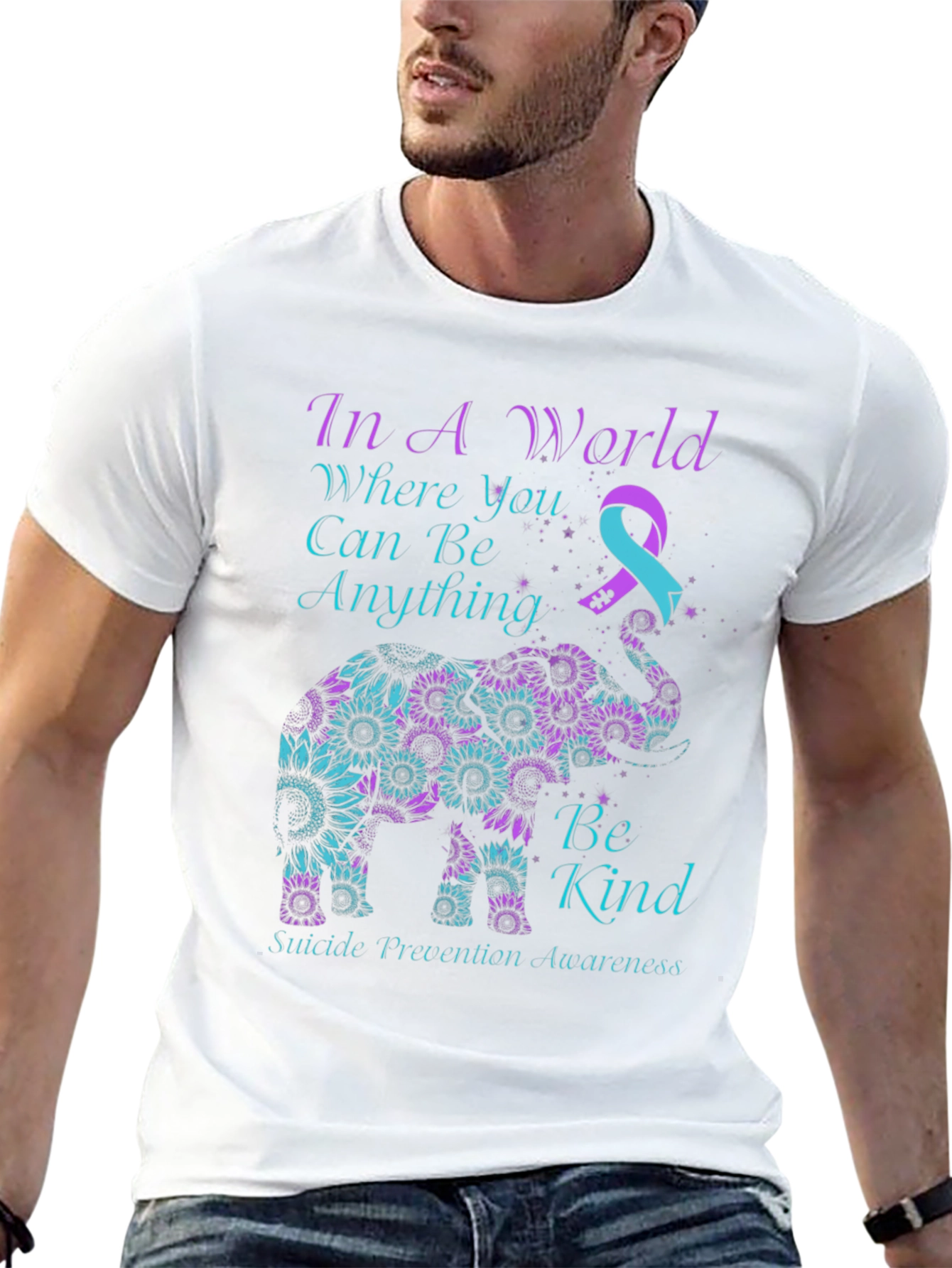 Be Kind Suicide Awareness Elephant T-Shirt