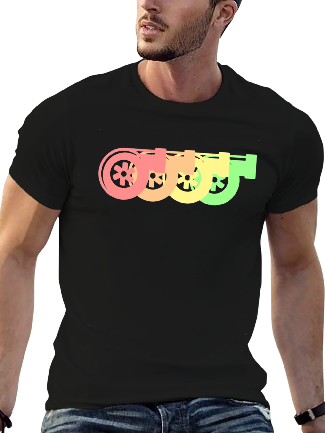 Retro Turbo Graphic Tee - Cool Car Enthusiast Shirt