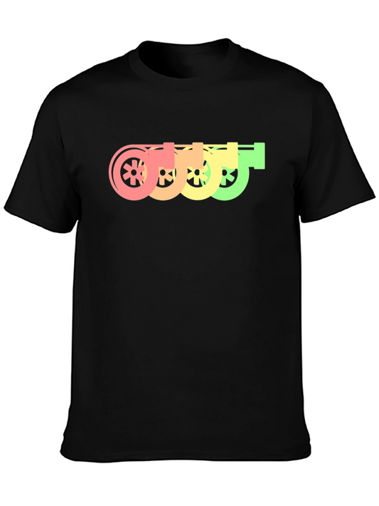 Retro Turbo Graphic Tee - Cool Car Enthusiast Shirt