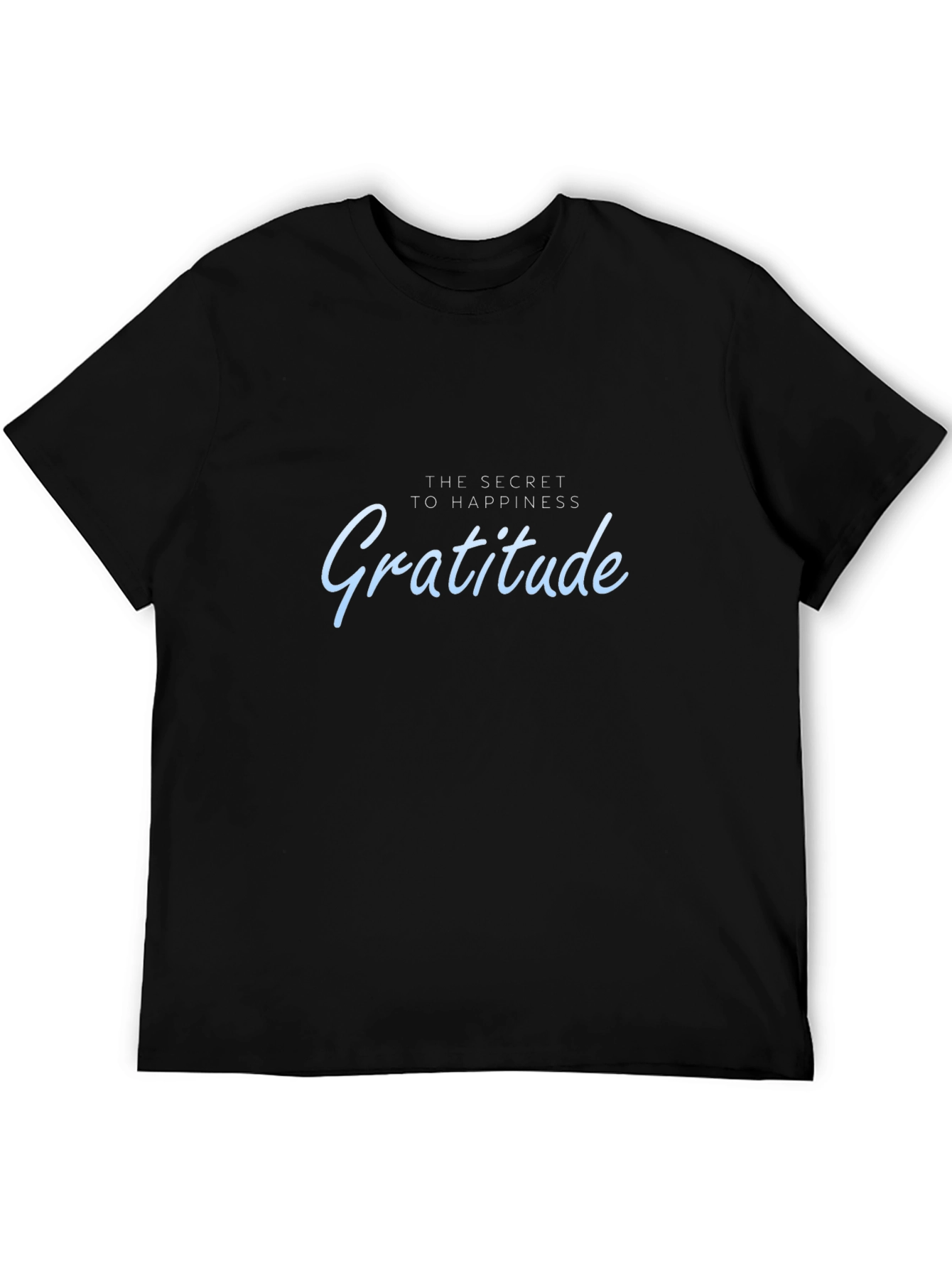 Gratitude Happiness T-Shirt - Soft Cotton Casual Tee