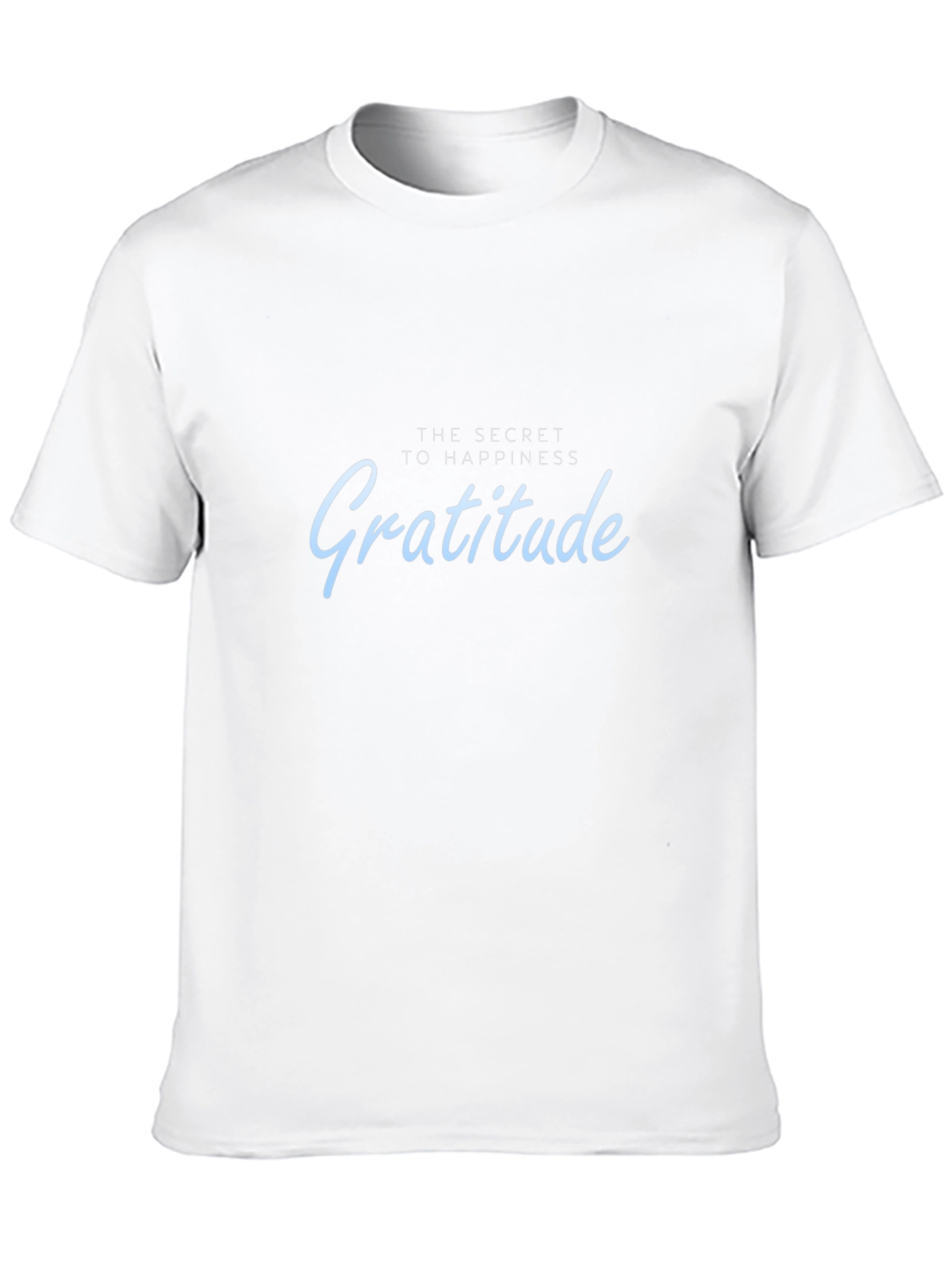 Gratitude Happiness T-Shirt - Soft Cotton Casual Tee