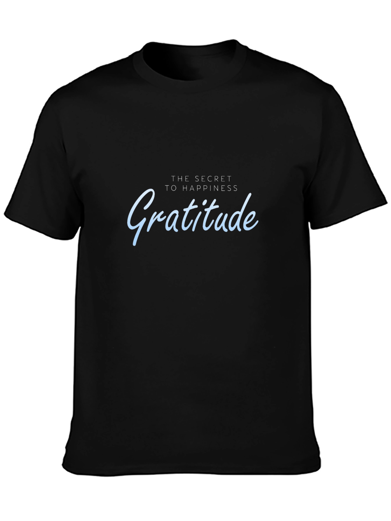 Gratitude Happiness T-Shirt - Soft Cotton Casual Tee