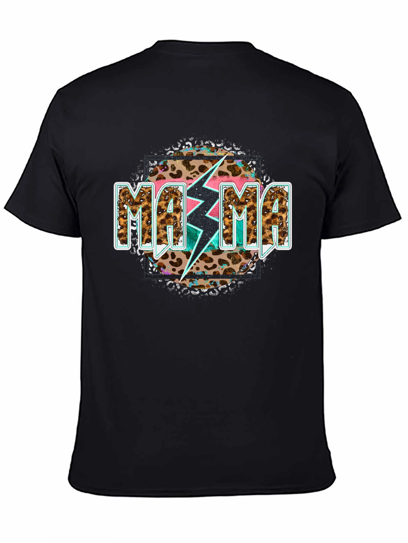 Mama Leopard Bolt Graphic Tee