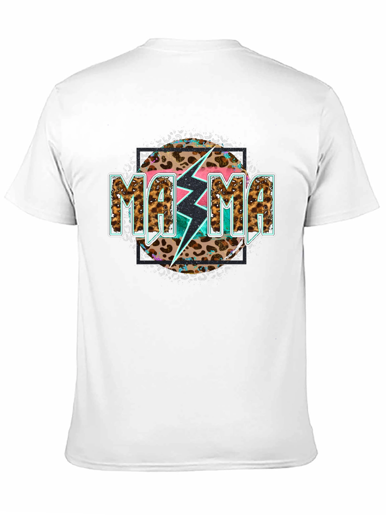 Mama Leopard Bolt Graphic Tee
