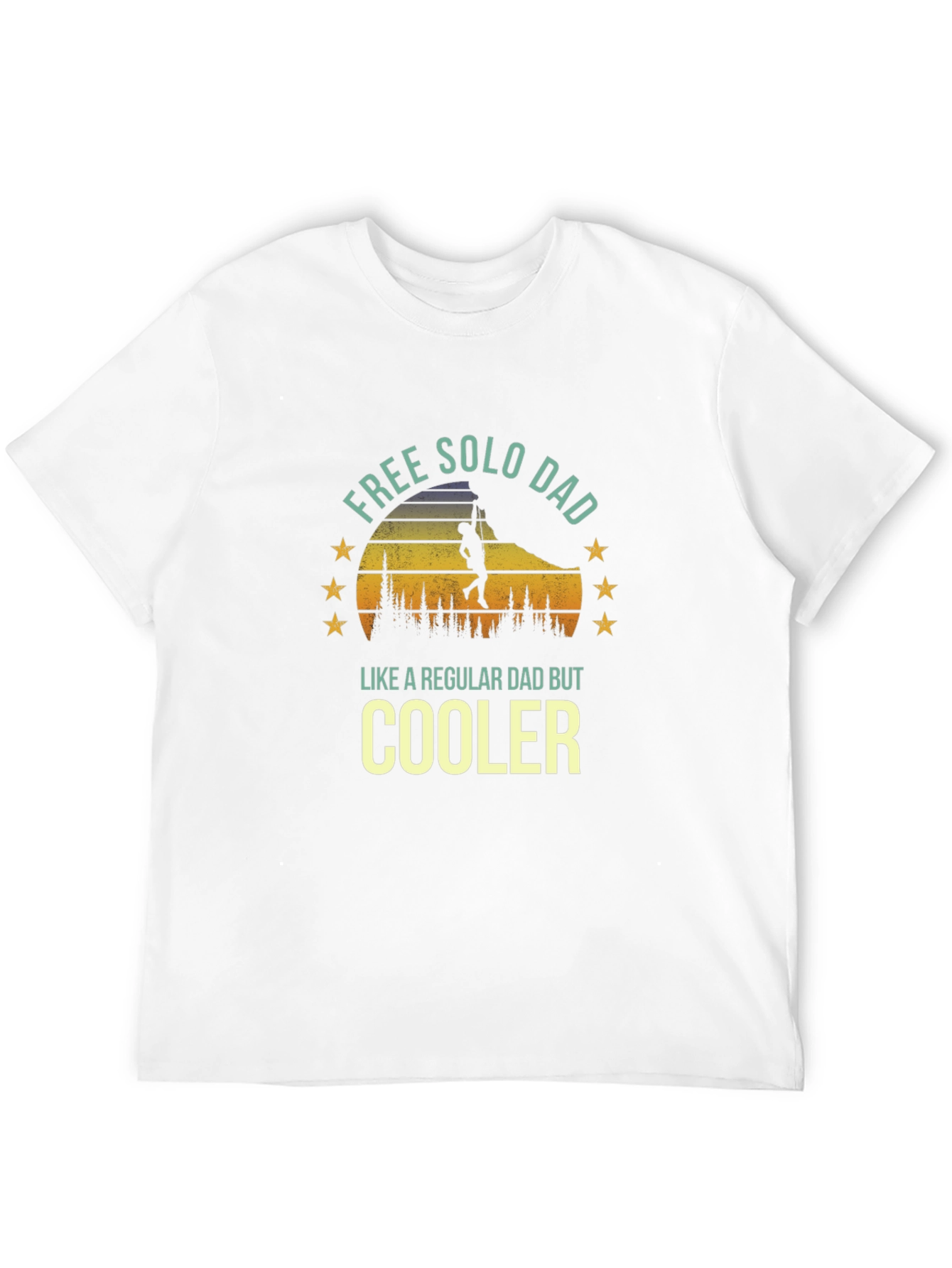 Free Solo Dad T-Shirt - Cool Fathers Day Gift