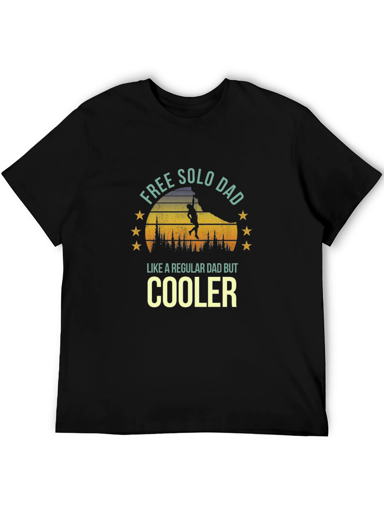 Free Solo Dad T-Shirt - Cool Fathers Day Gift