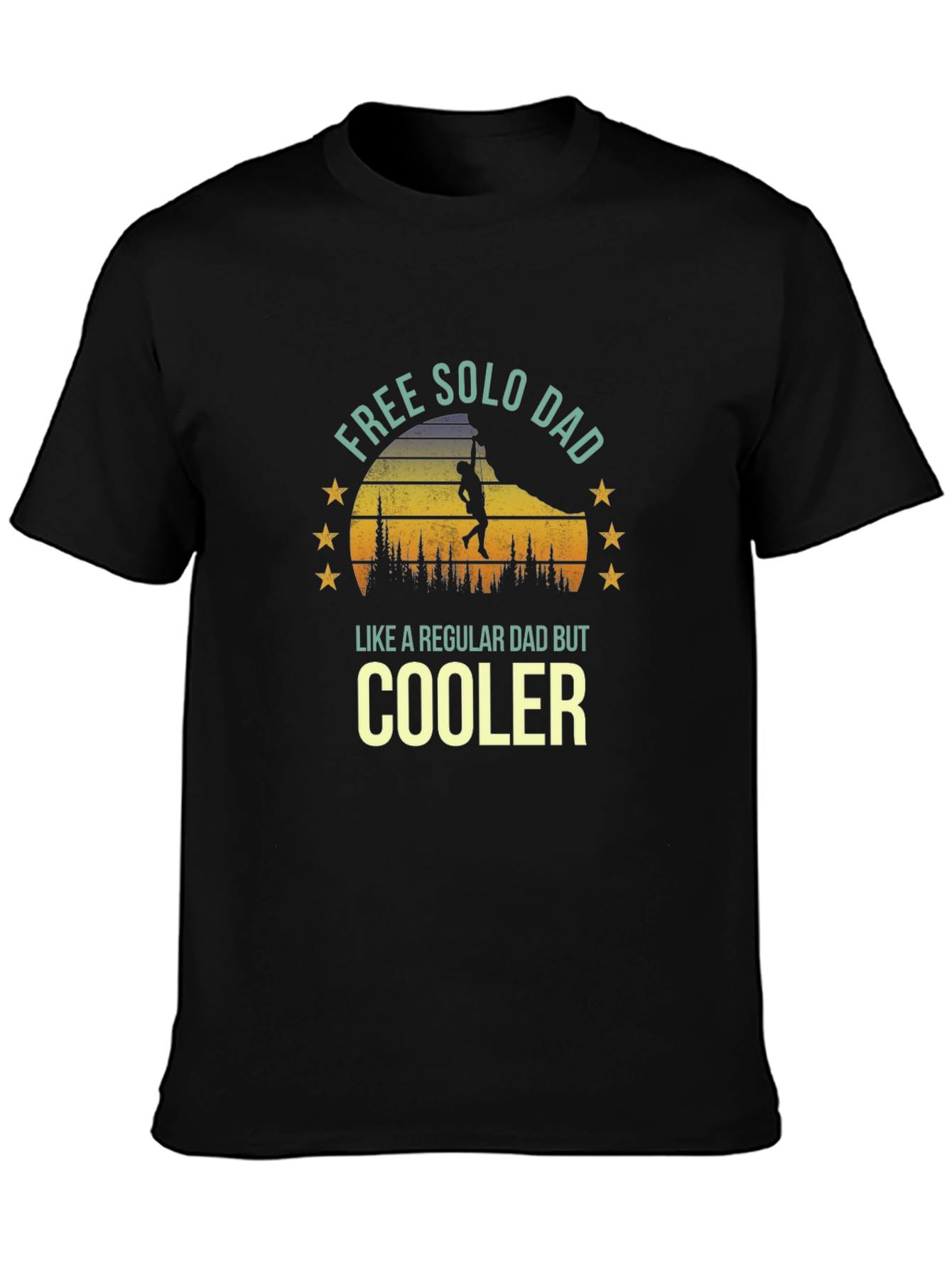 Free Solo Dad T-Shirt - Cool Fathers Day Gift