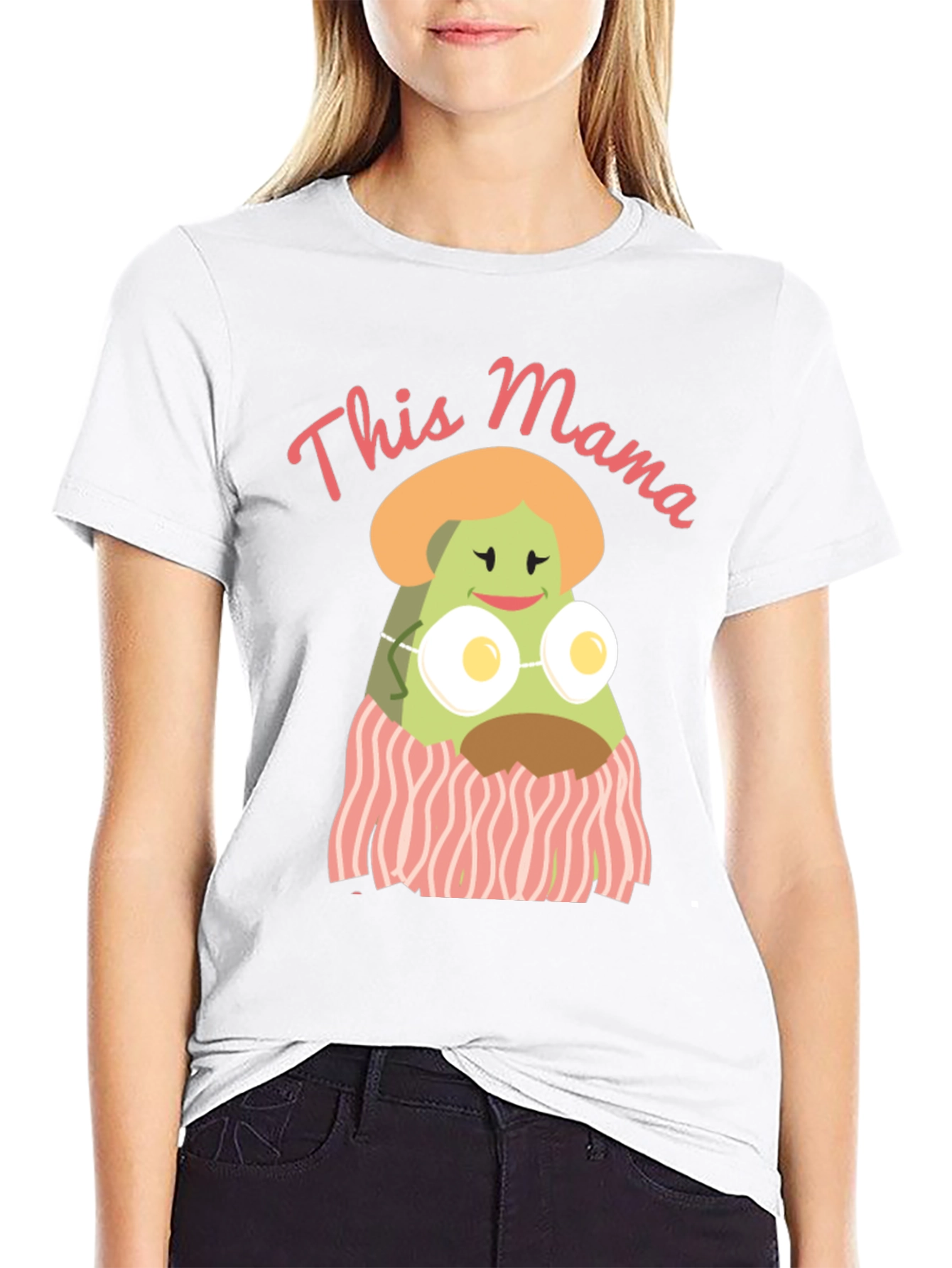 This Mama T-Shirt - Funny Avocado Breakfast Graphic Tee