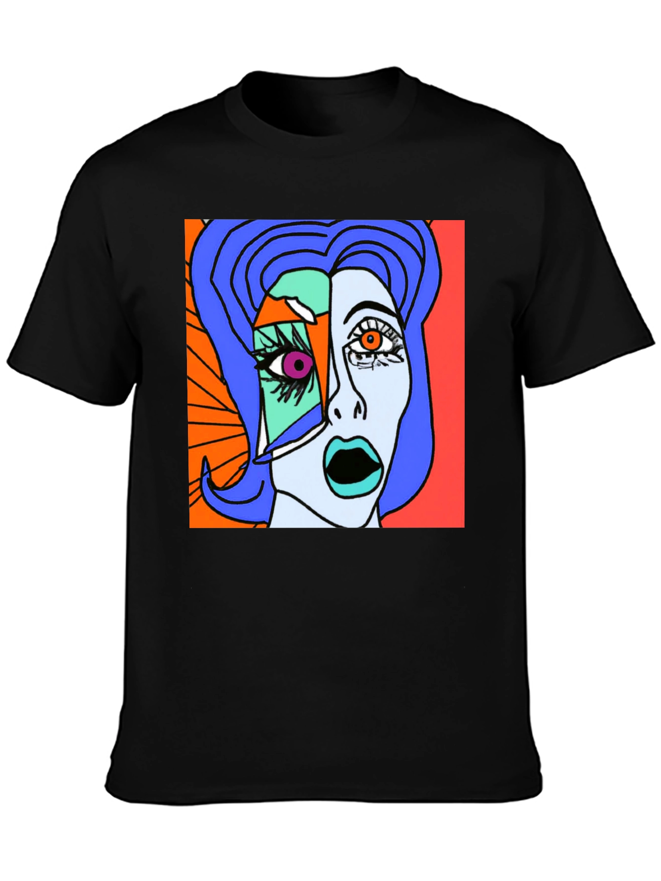 Abstract Art Graphic T-Shirt - Modern Stylish Tee