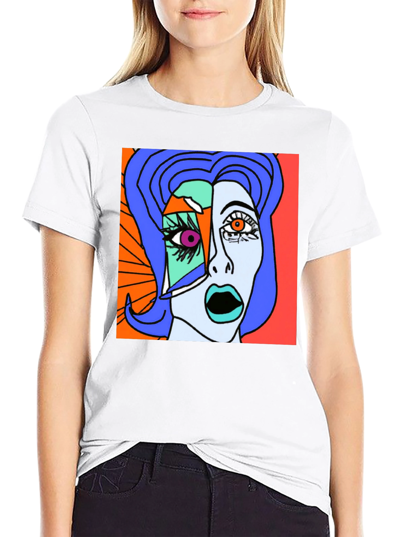 Abstract Art Graphic T-Shirt - Modern Stylish Tee