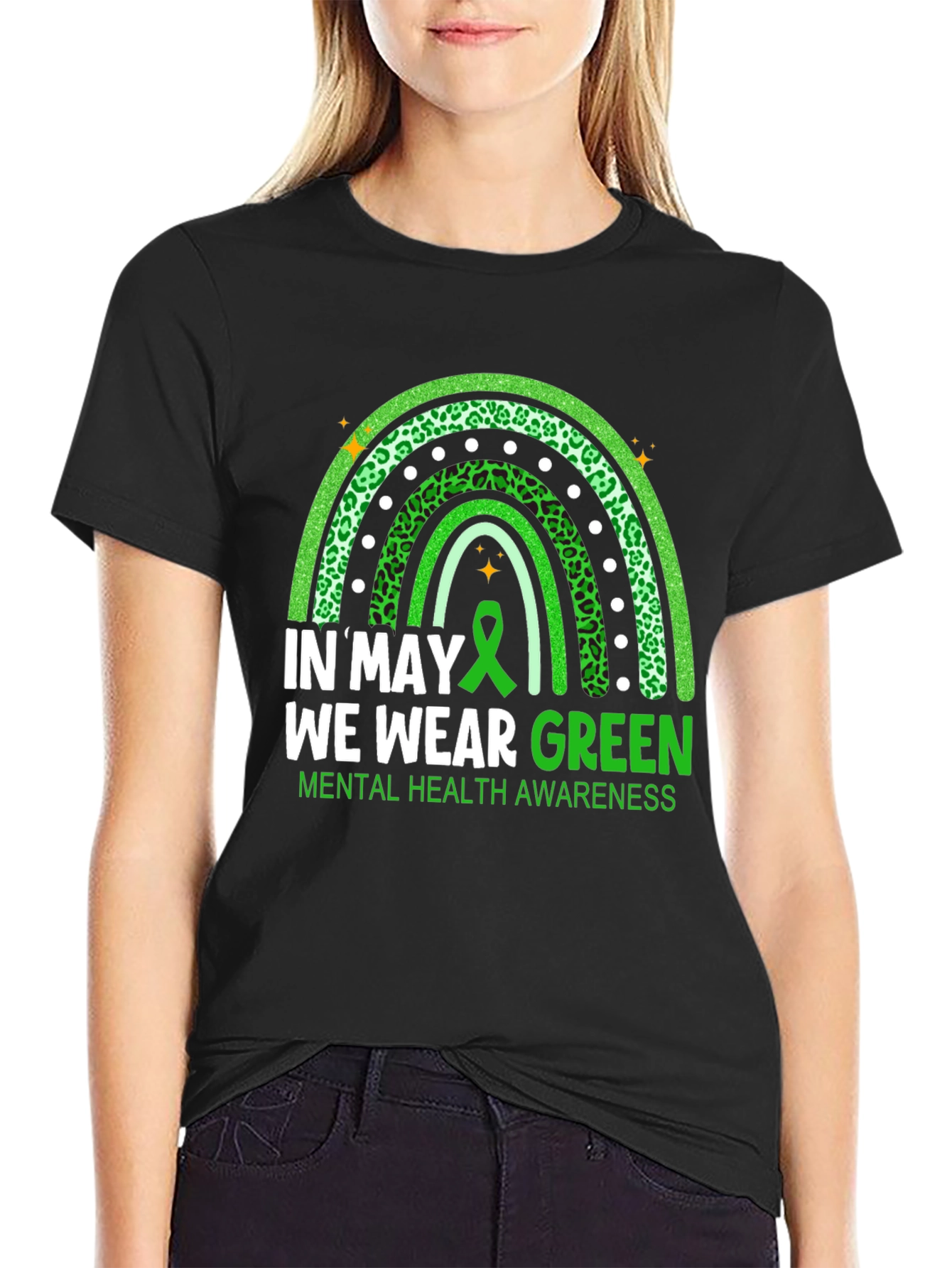 Green Mental Health Awareness T-Shirt