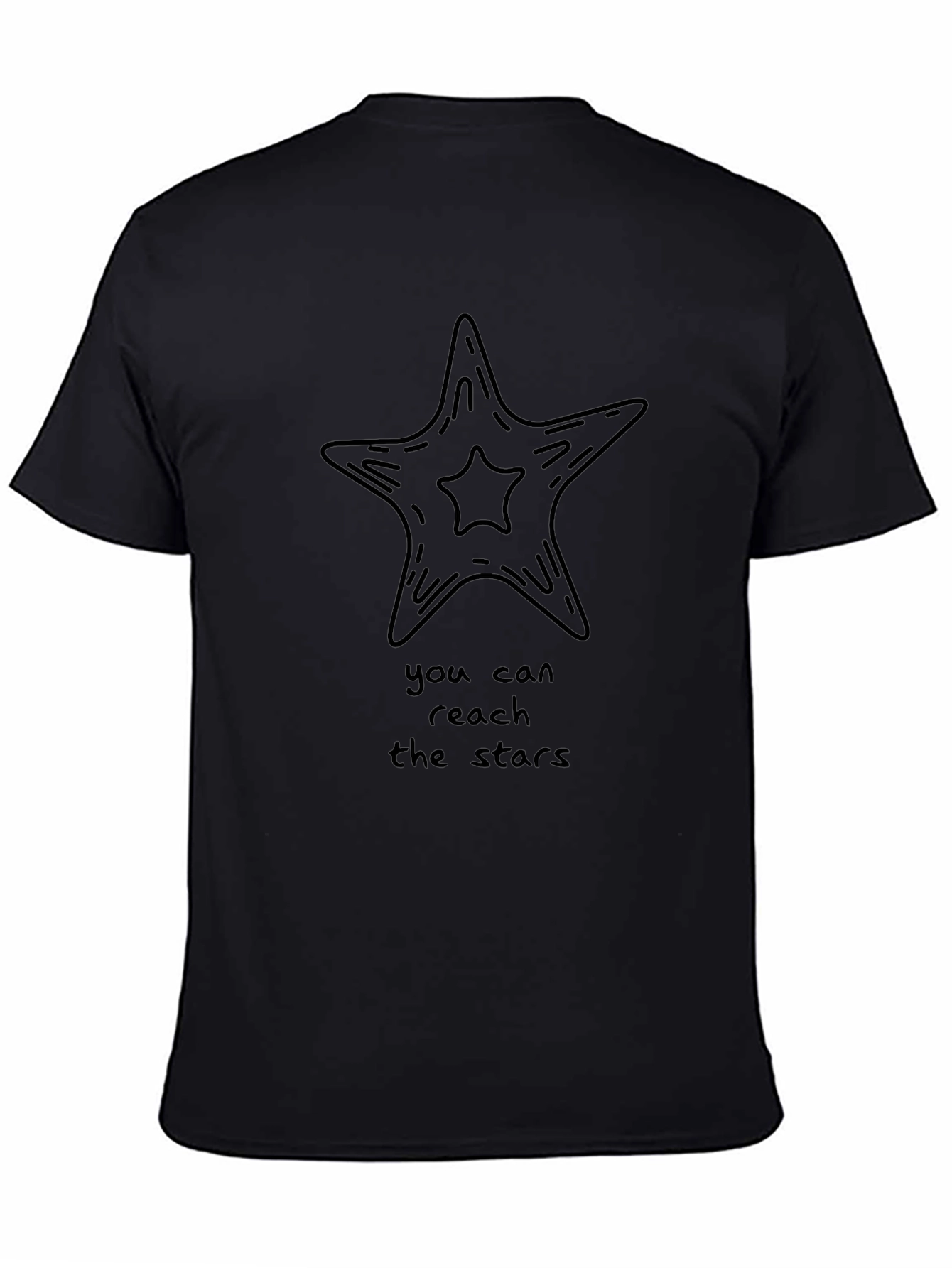 Reach for the Stars Graphic Tee - Black