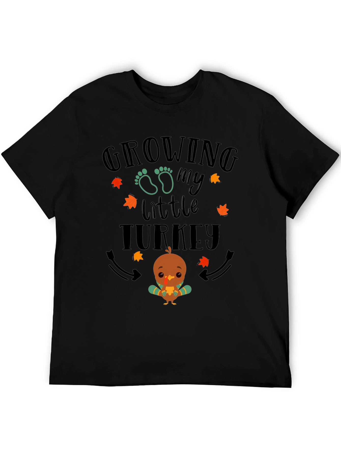 Growing My Little Turkey T-Shirt - Cute Thanksgiving Tee