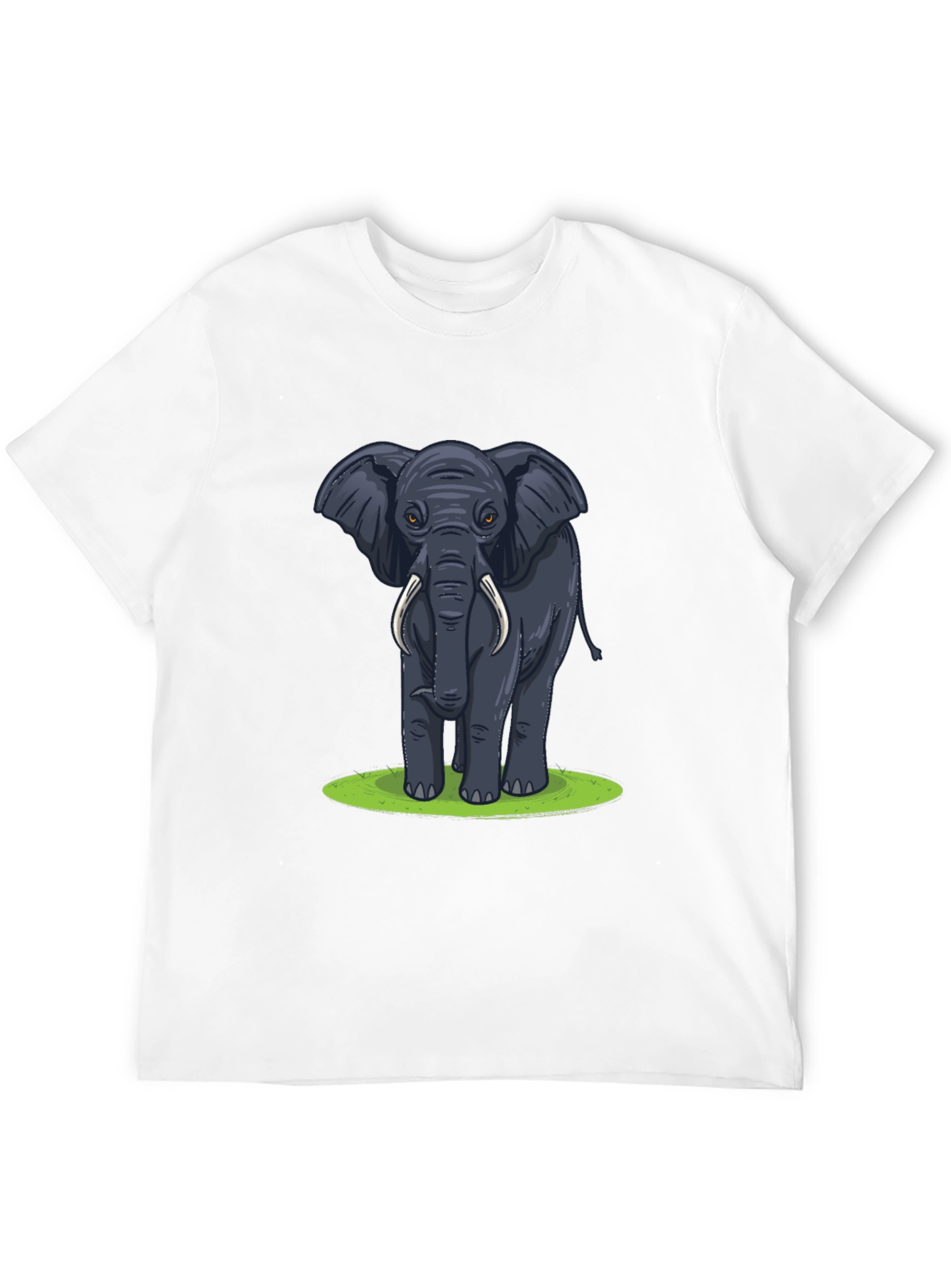 Elephant Graphic T-Shirt - Black Cotton Tee