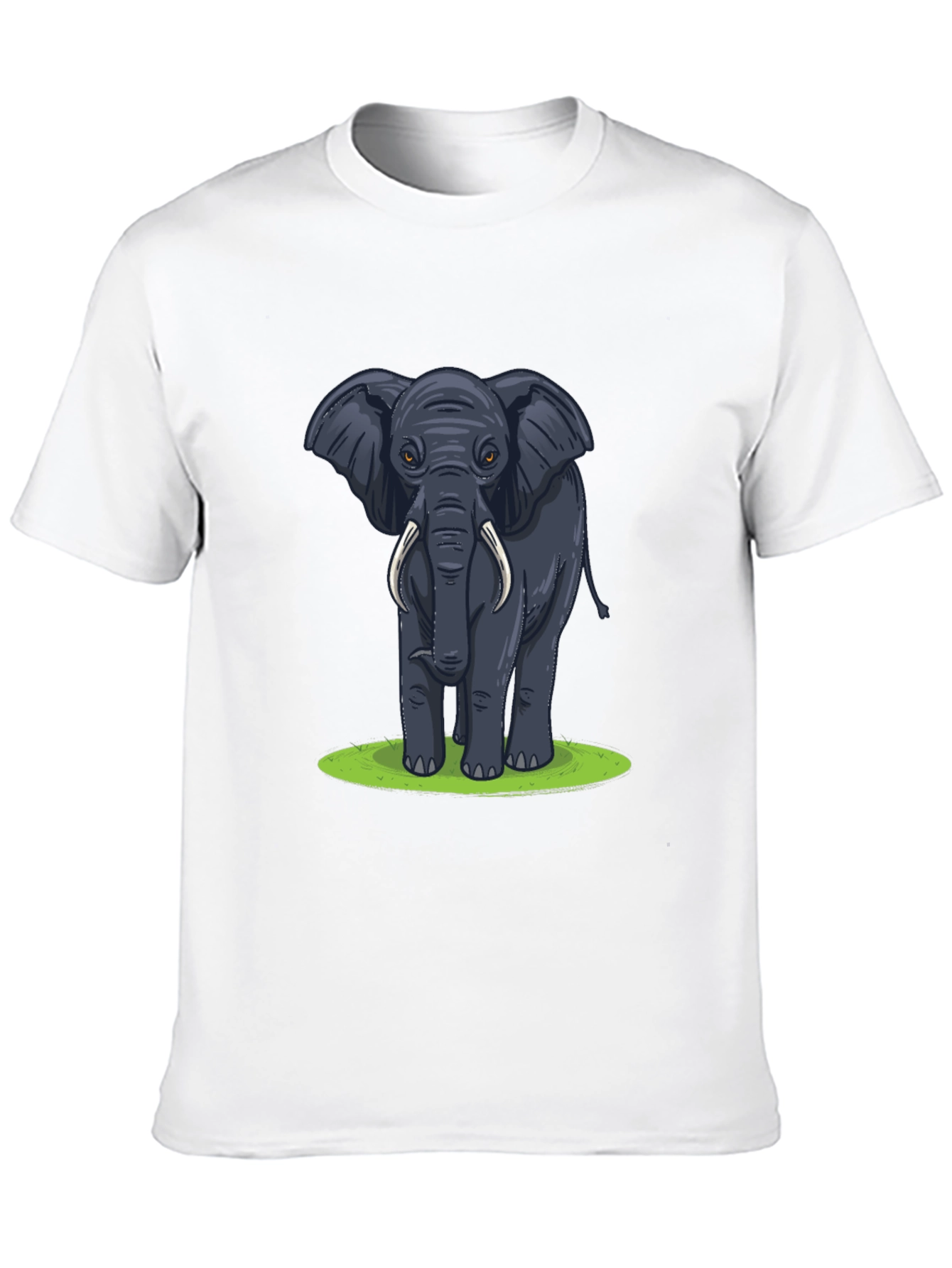 Elephant Graphic T-Shirt - Black Cotton Tee