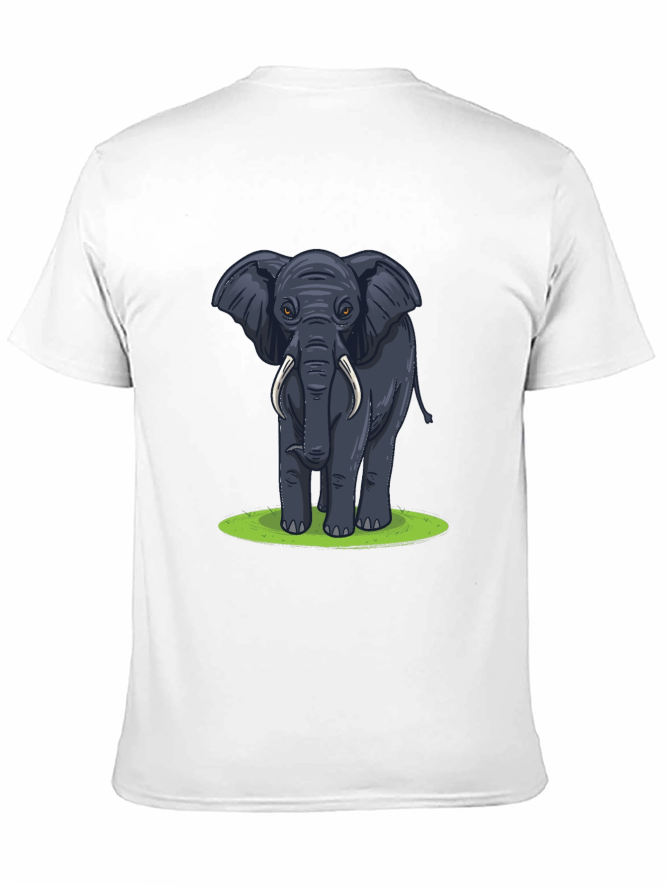 Elephant Graphic T-Shirt - Black Cotton Tee