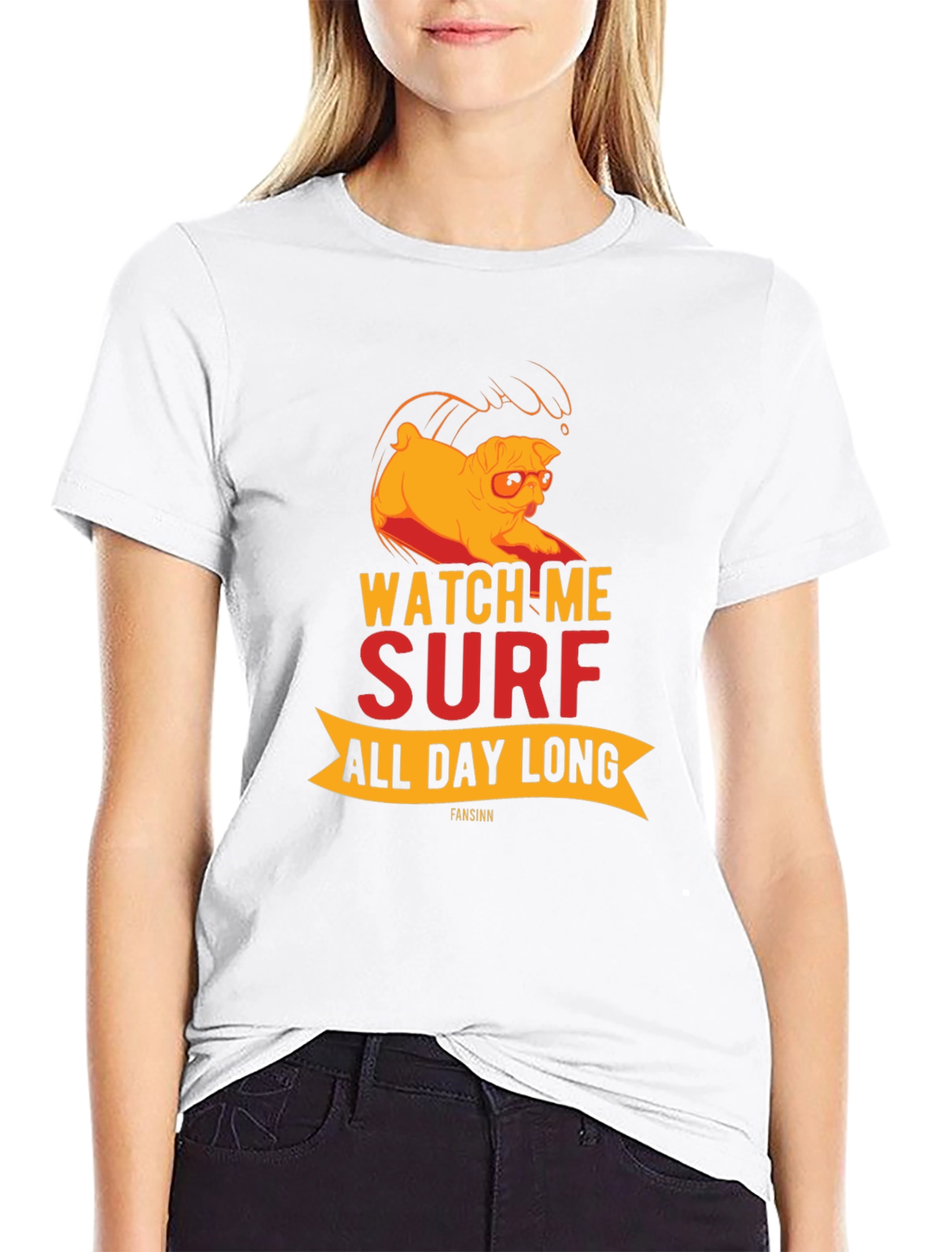 Watch Me Surf All Day Long Graphic Tee