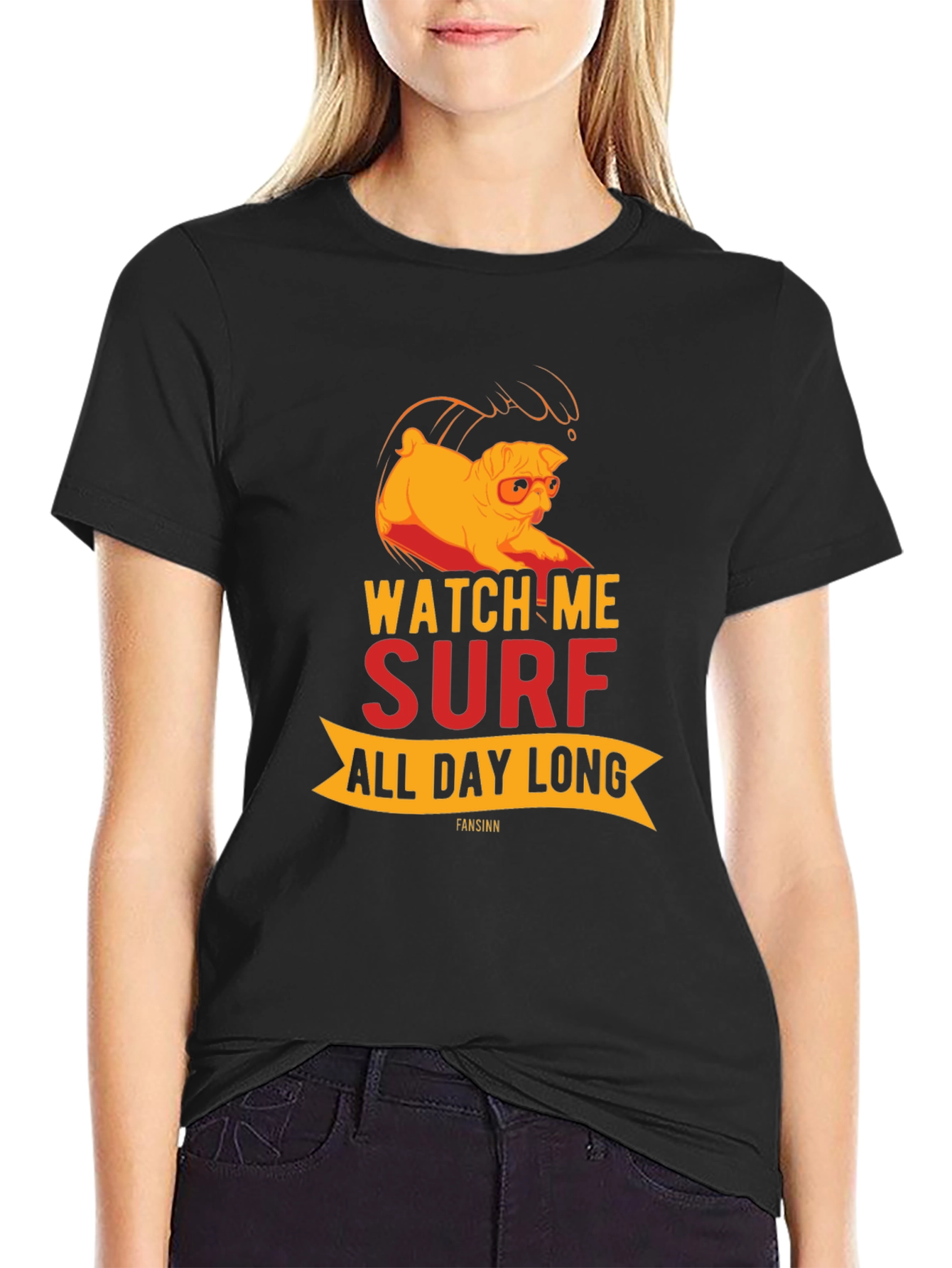 Watch Me Surf All Day Long Graphic Tee