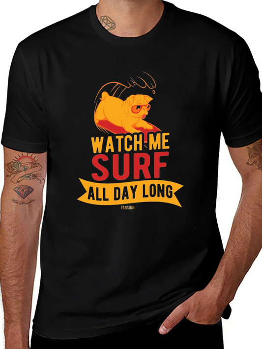 Watch Me Surf All Day Long Graphic Tee