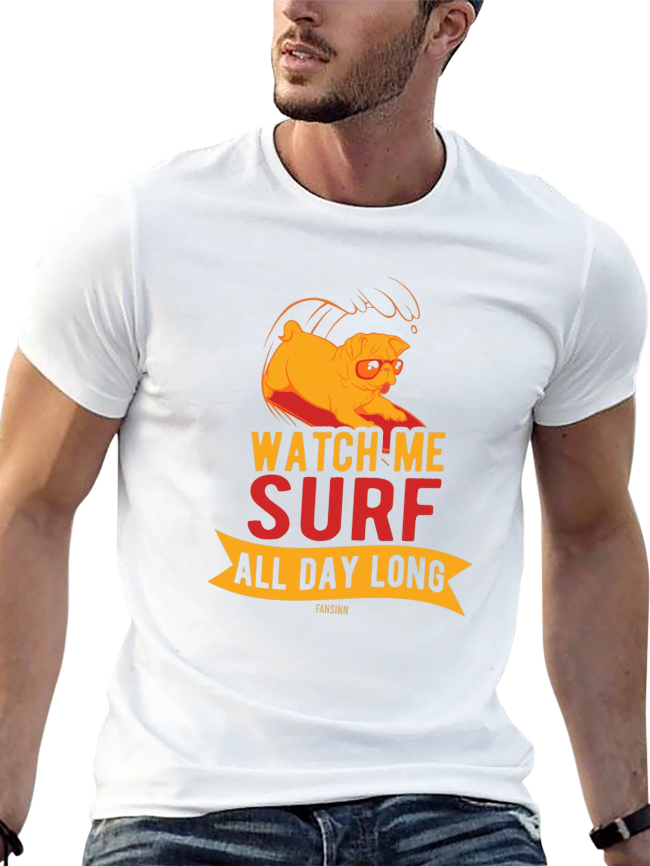 Watch Me Surf All Day Long Graphic Tee