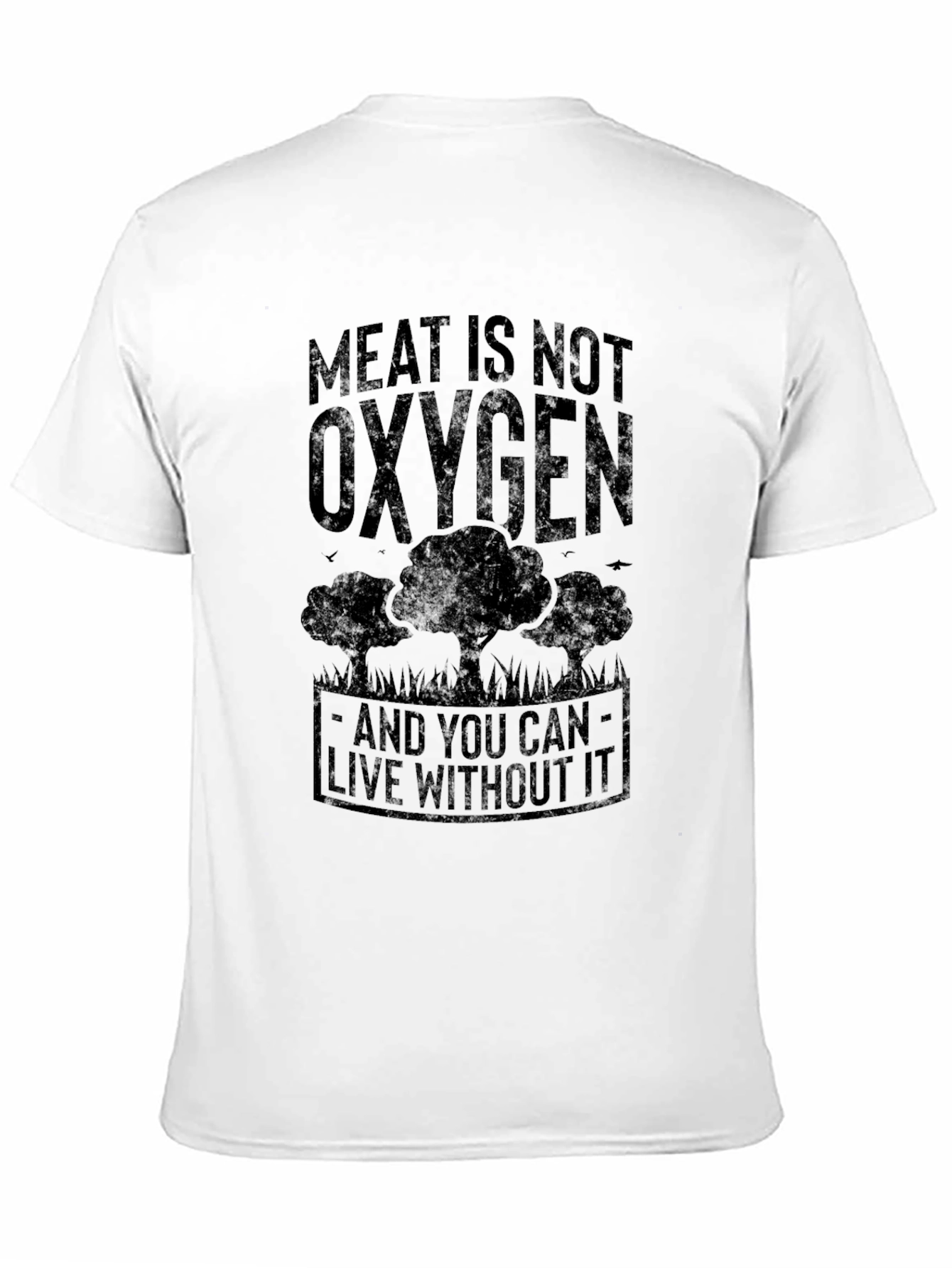 Meat is Not Oxygen Vegan Graphic Tee