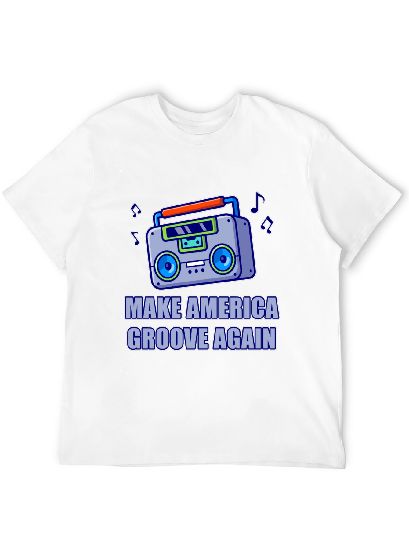 Retro Boombox T-Shirt - Make America Groove Again!