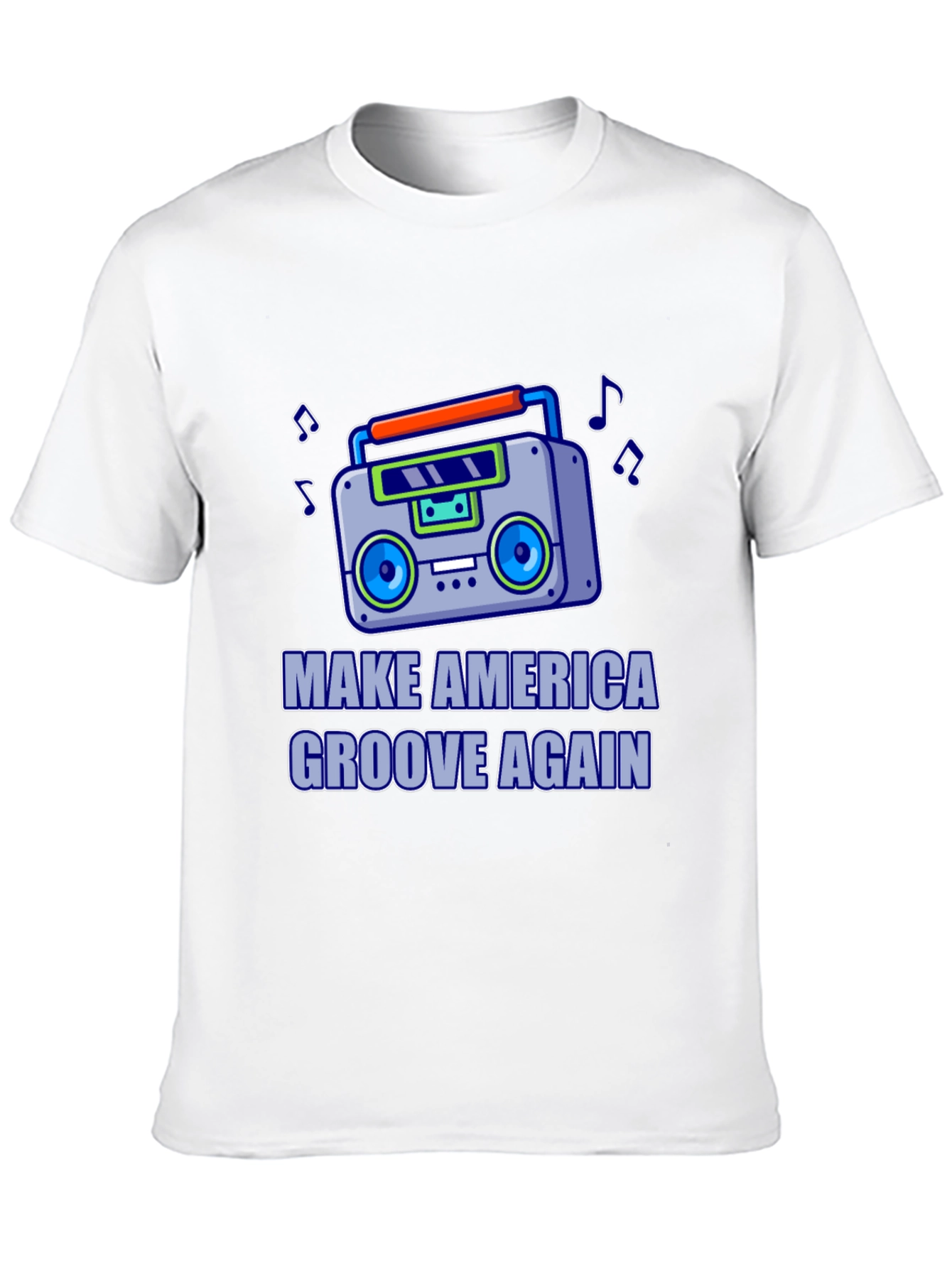 Retro Boombox T-Shirt - Make America Groove Again!