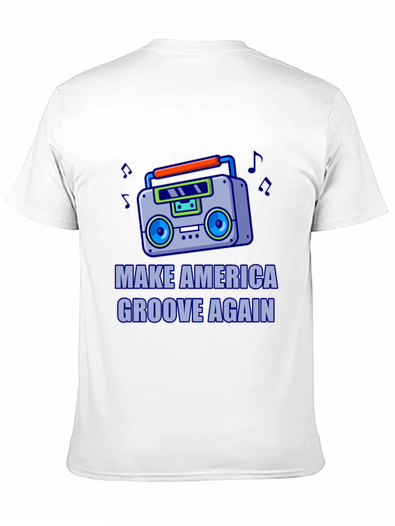 Retro Boombox T-Shirt - Make America Groove Again!
