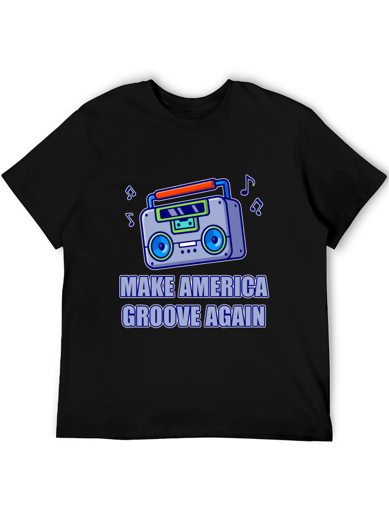 Retro Boombox T-Shirt - Make America Groove Again!