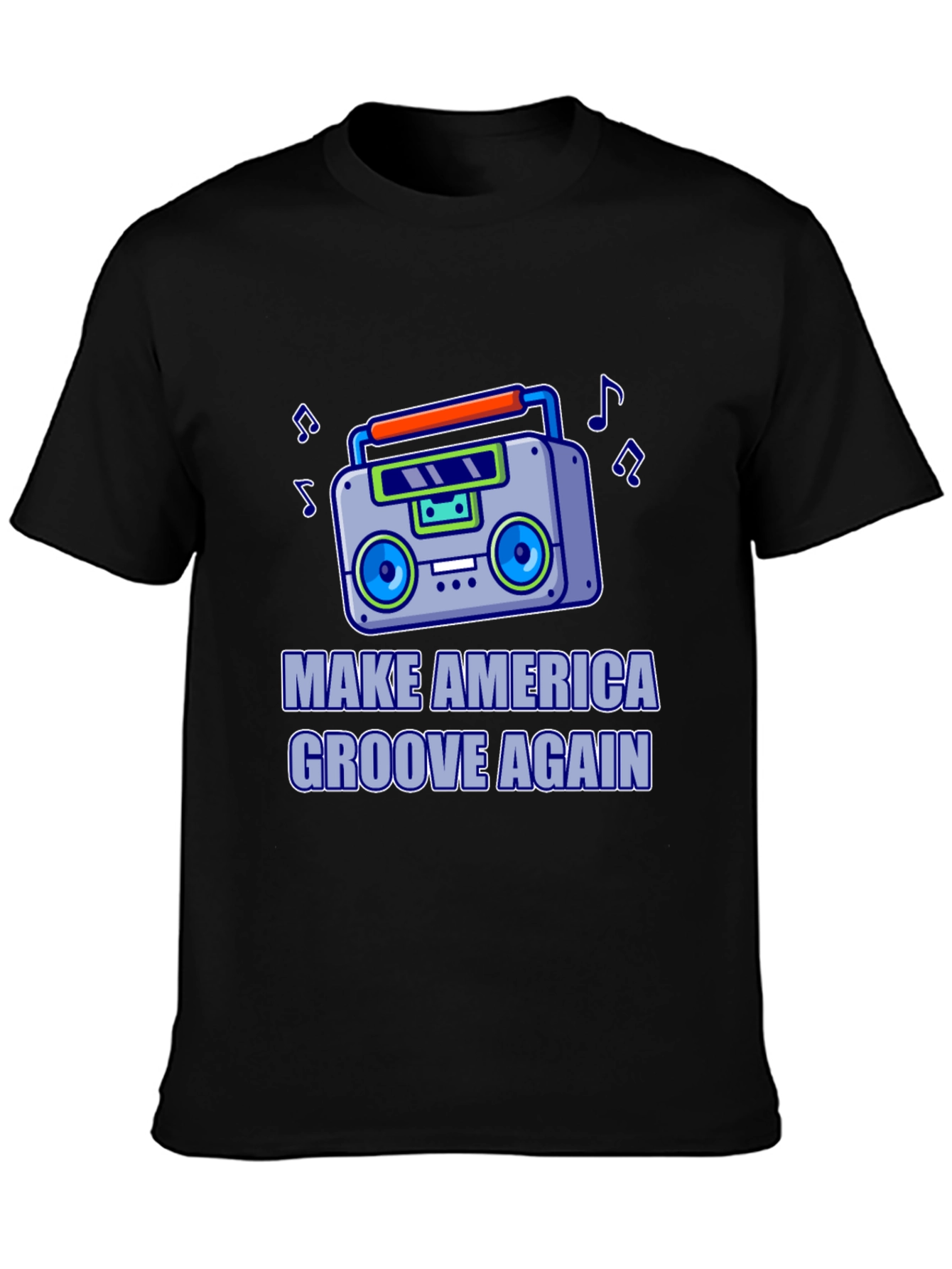 Retro Boombox T-Shirt - Make America Groove Again!