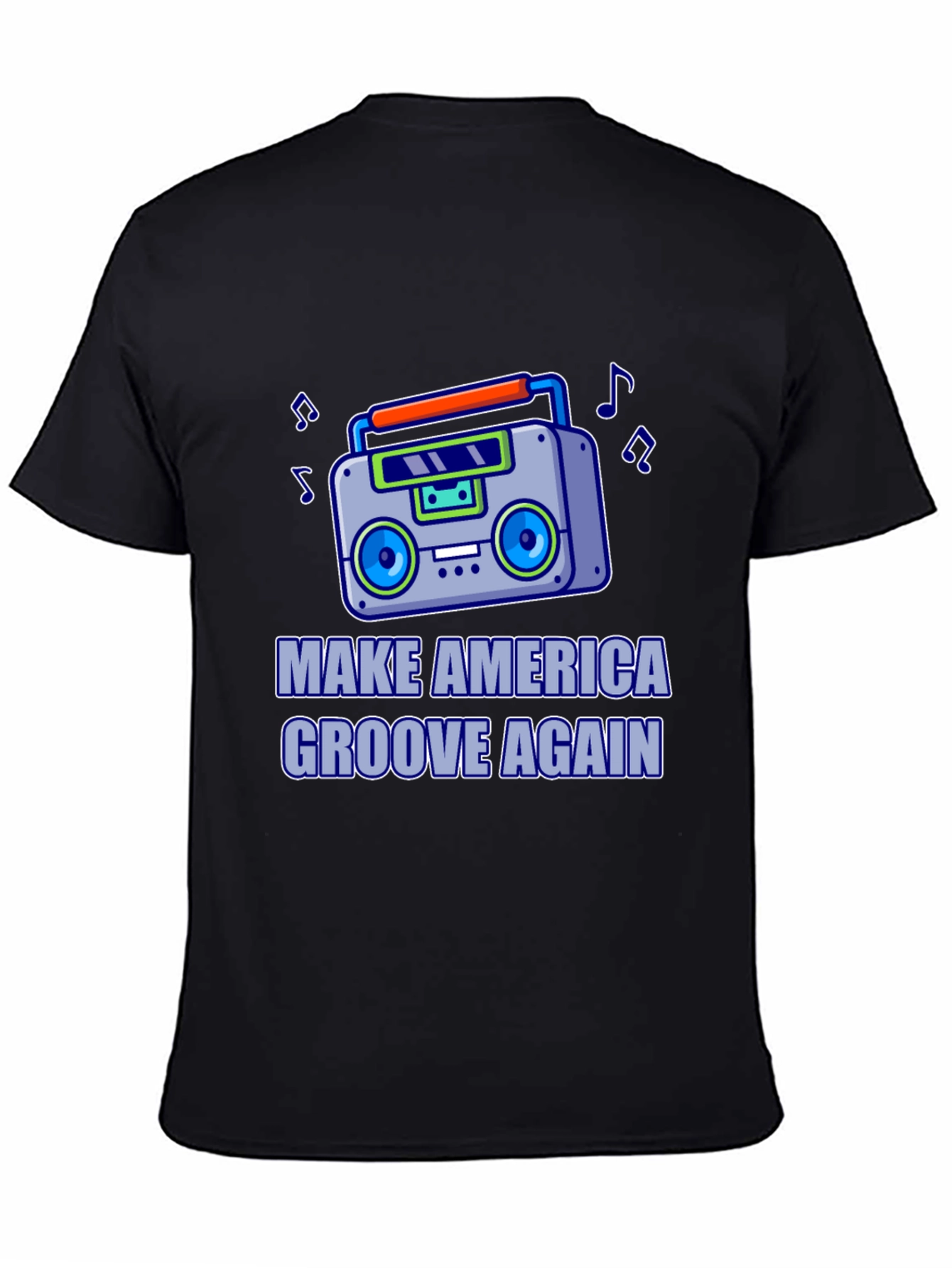Retro Boombox T-Shirt - Make America Groove Again!