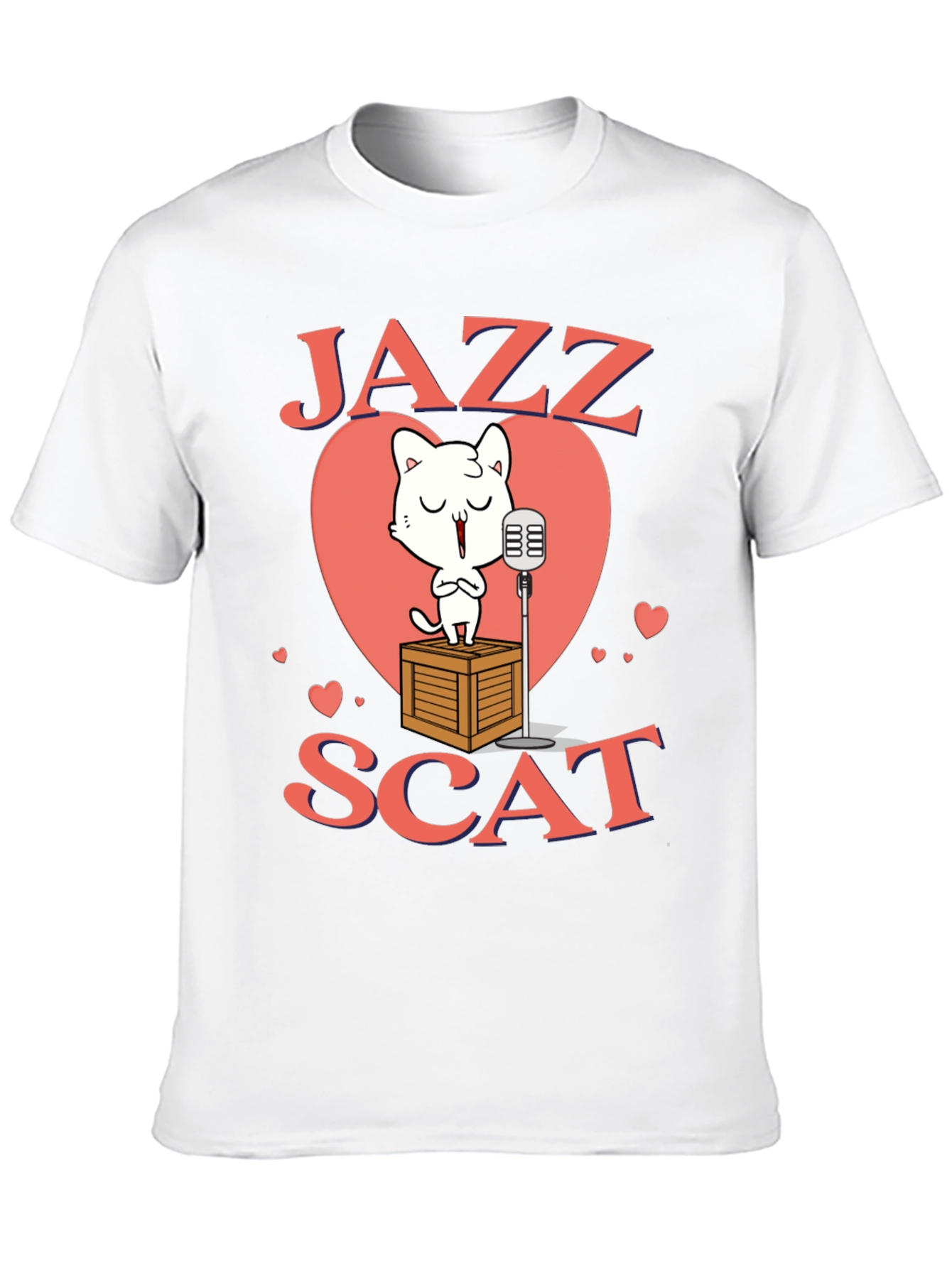 Jazz Scat Cat T-Shirt - Musical Cat Lover Tee
