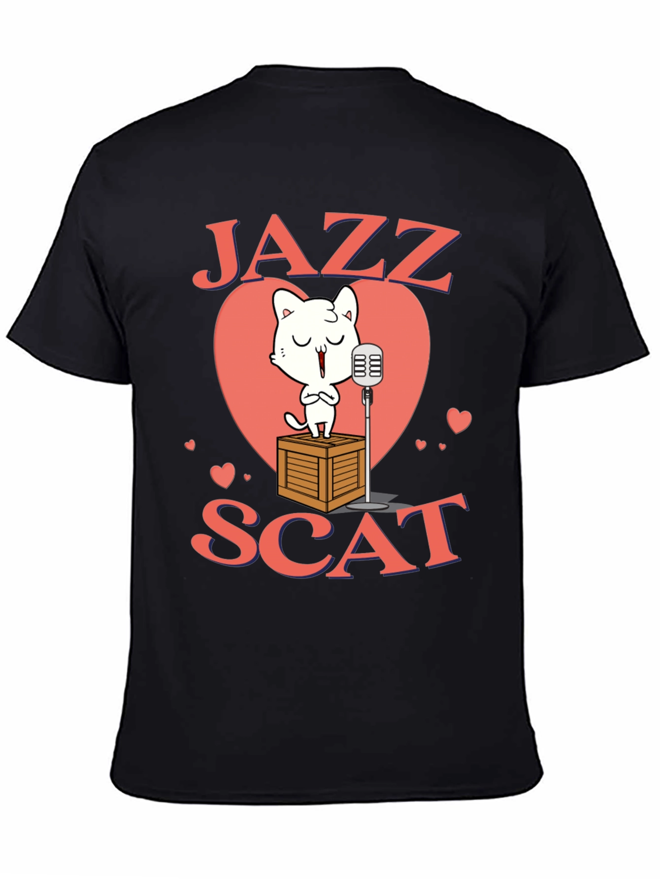 Jazz Scat Cat T-Shirt - Musical Cat Lover Tee