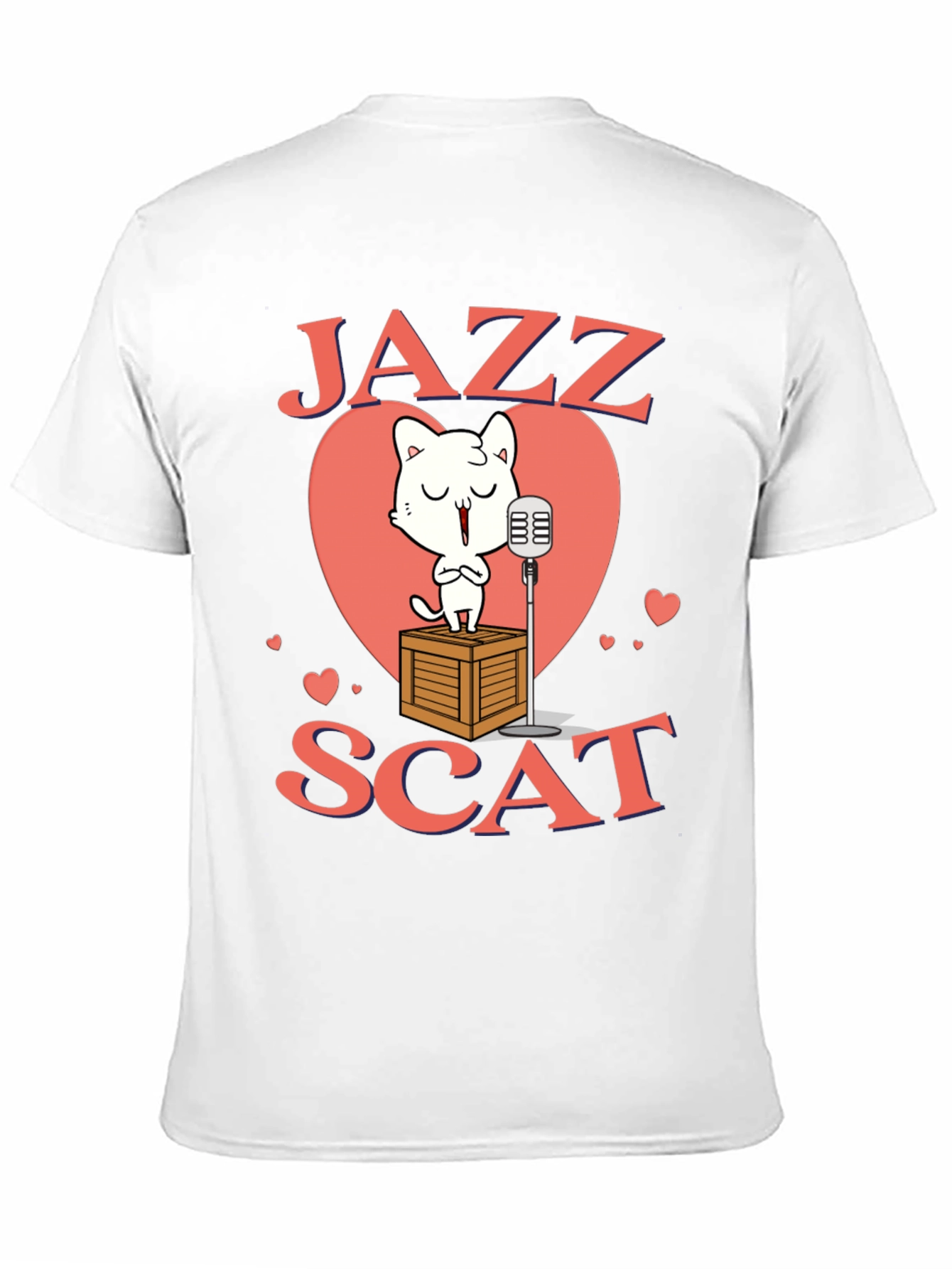 Jazz Scat Cat T-Shirt - Musical Cat Lover Tee
