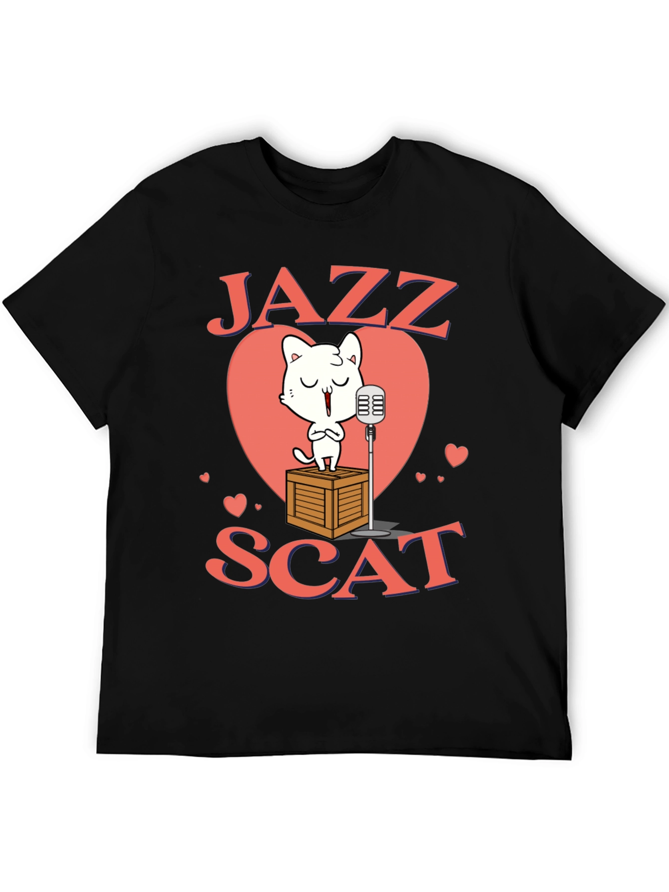 Jazz Scat Cat T-Shirt - Musical Cat Lover Tee